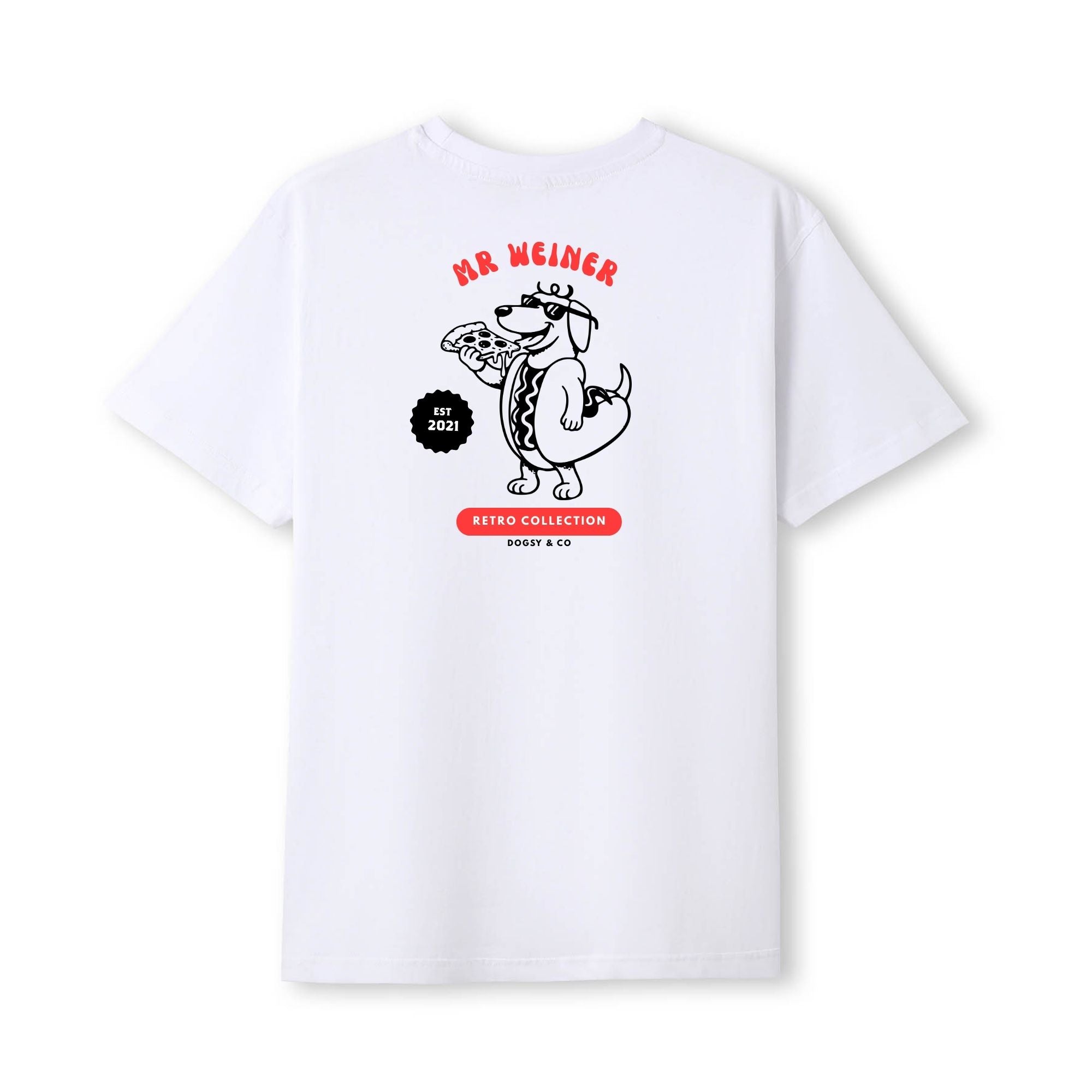Mr Weiner Eats Pizza™ Funny Dachshund T‑Shirt