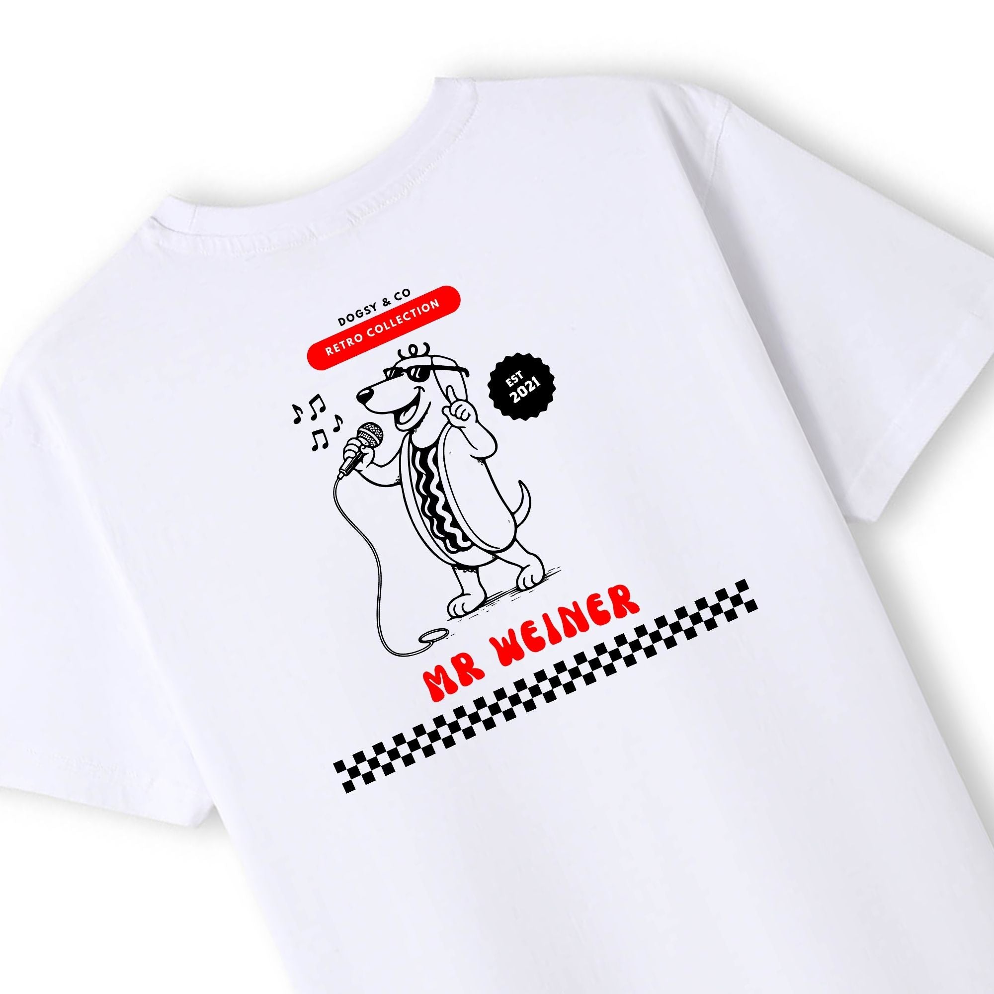 Mr Weiner The Rock Star Famous Singer™ Funny Dachshund T‑Shirt | Dogsy & Co