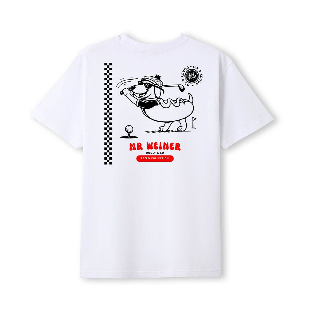 Mr Weiner The Golfer™ Funny Dachshund T‑Shirt - alternate view
