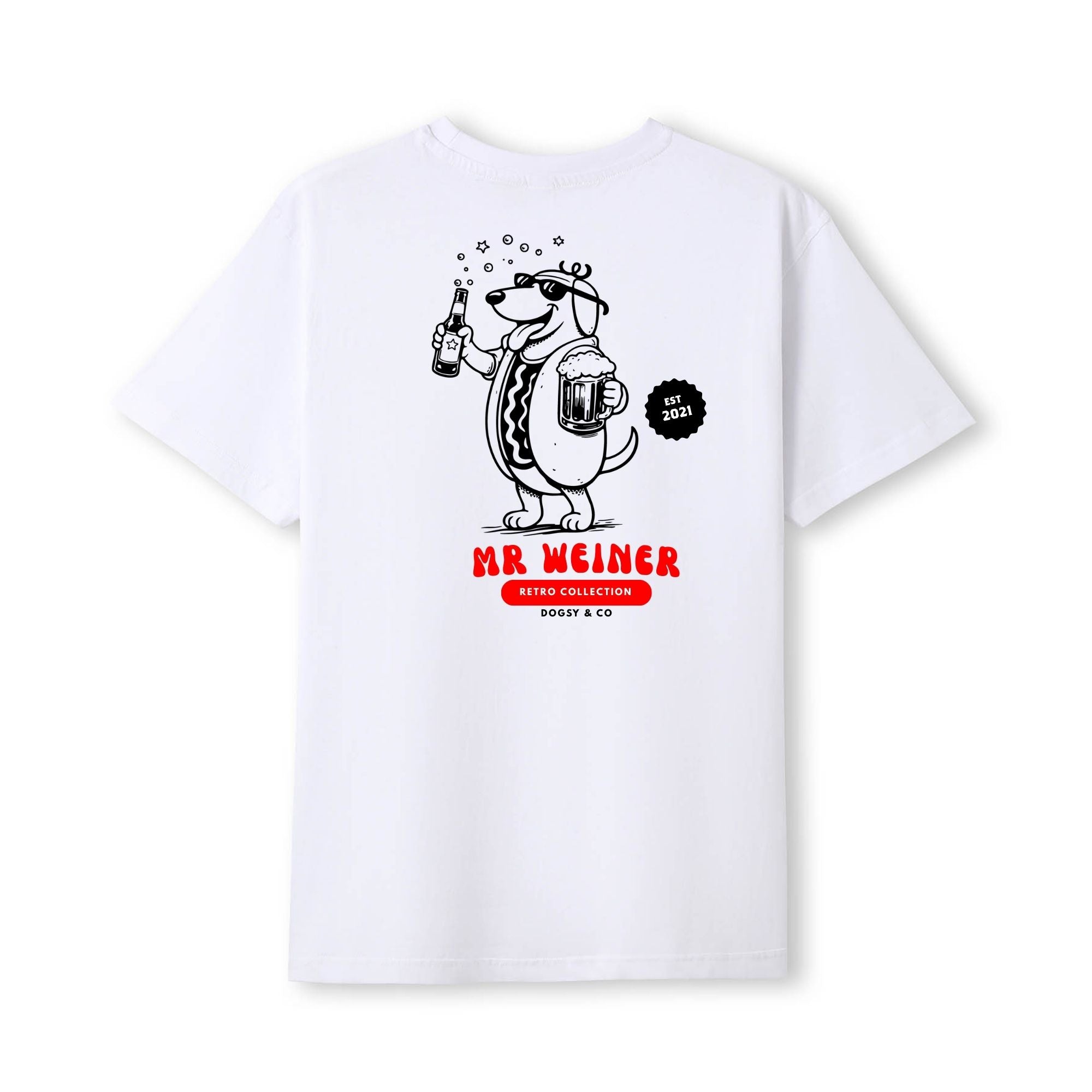 Mr Weiner Hits the Town™ Funny Dachshund T‑Shirt