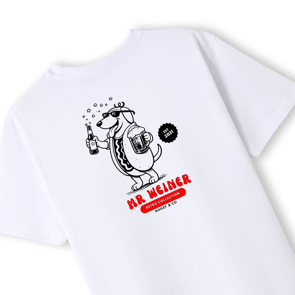 Mr Weiner Hits the Town™ Funny Dachshund T‑Shirt