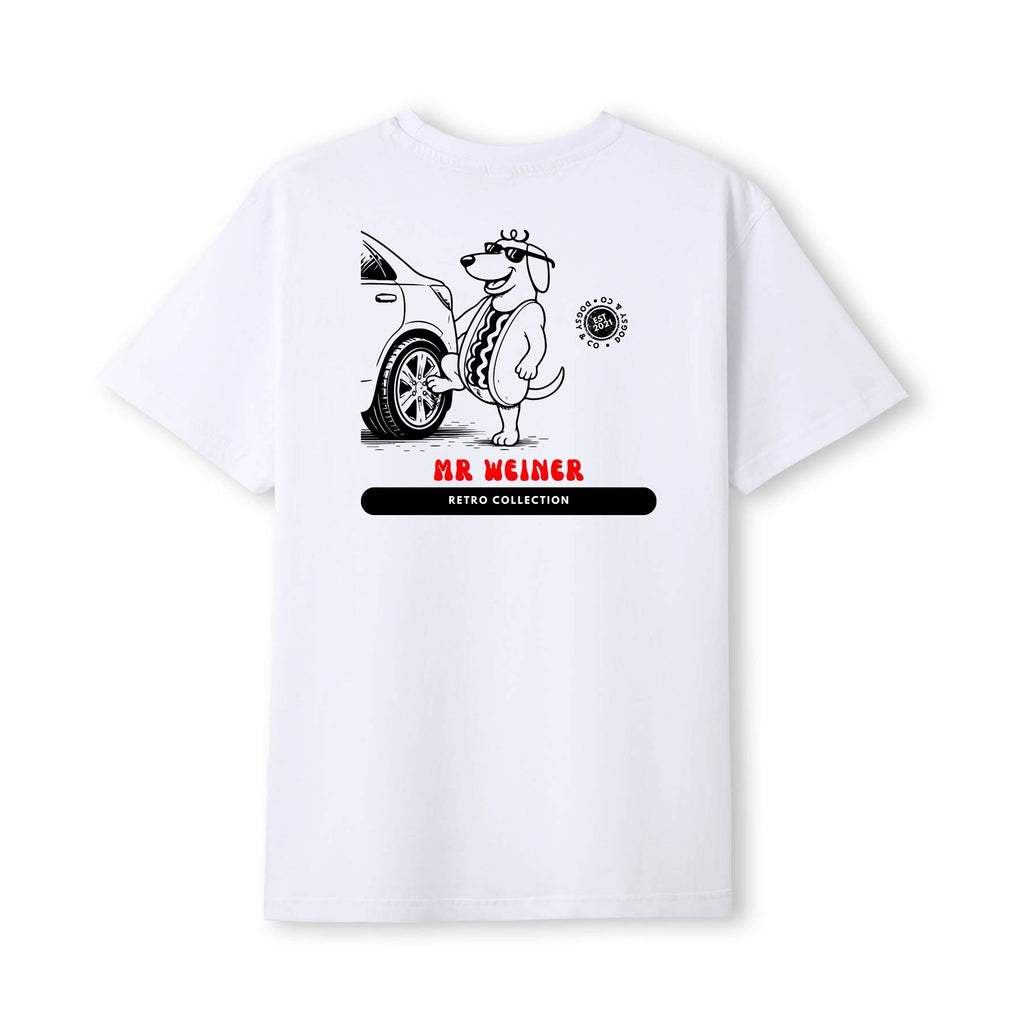 Mr Weiner Kicking Tyres™ Funny Dachshund T‑Shirt