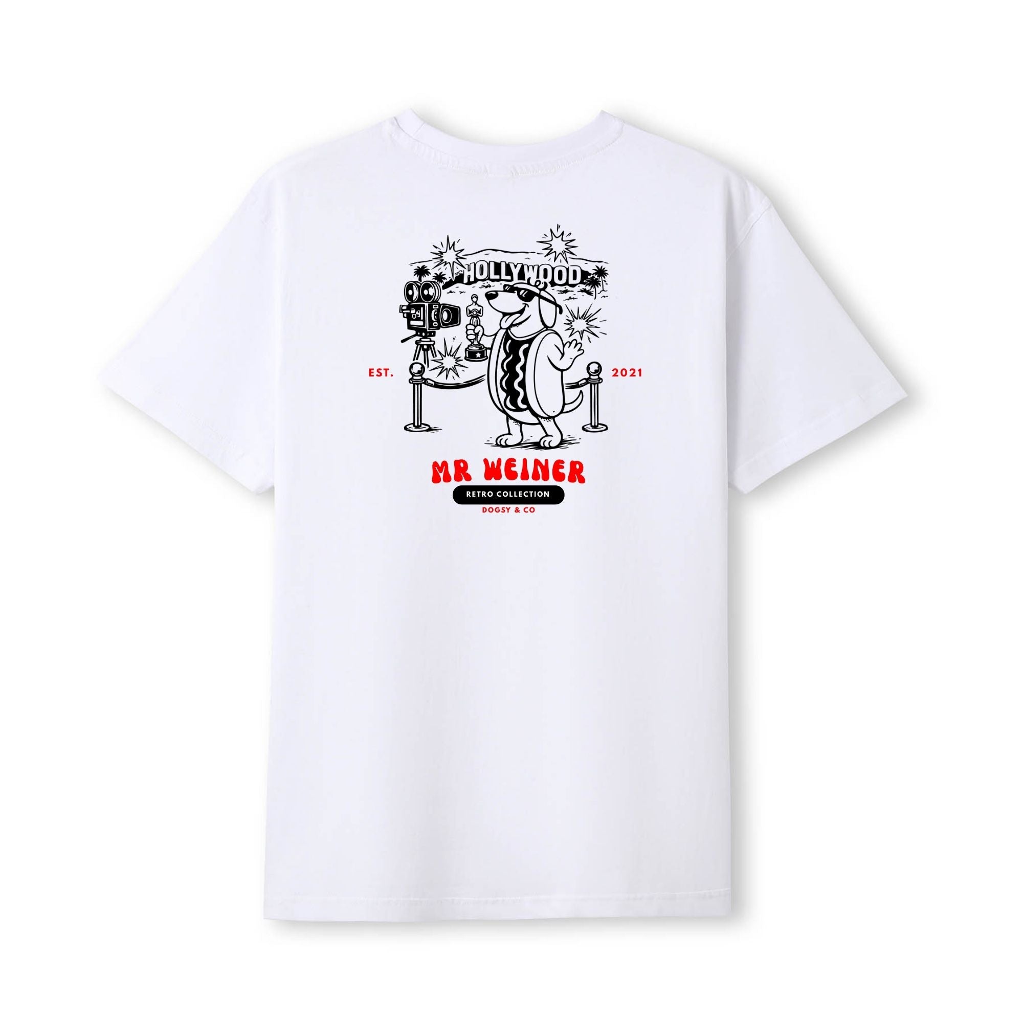 Mr Weiner Movie Star Hollywood™ Funny Dachshund T‑Shirt