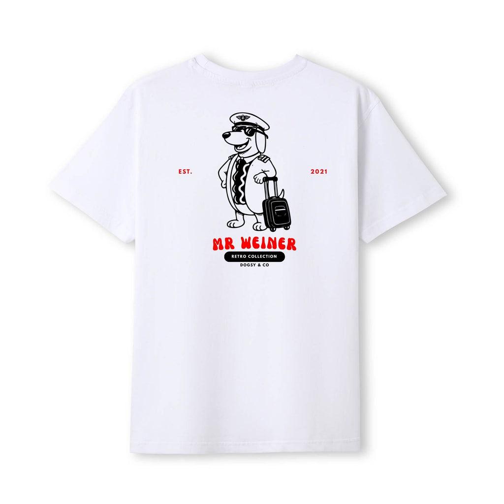 Mr Weiner The Pilot™ Funny Dachshund T‑Shirt