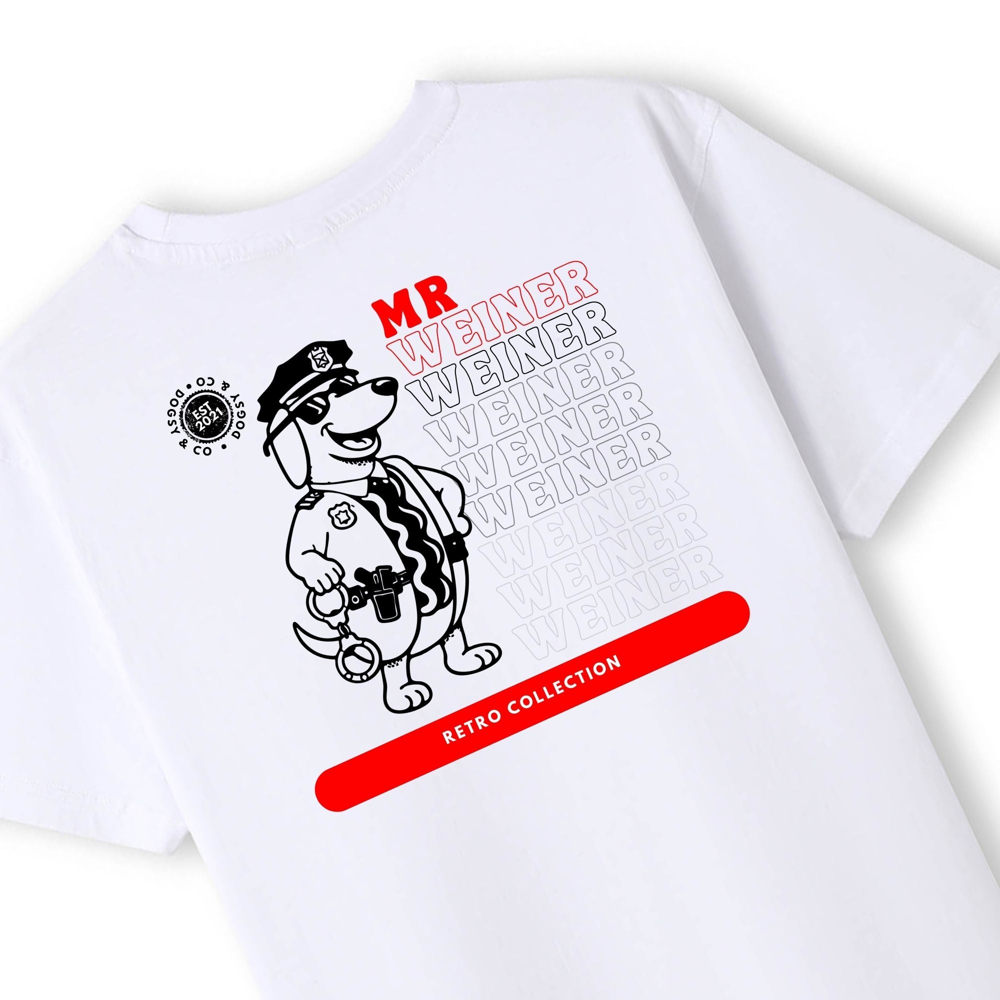 Mr Weiner Policeman™ Funny Dachshund T‑Shirt