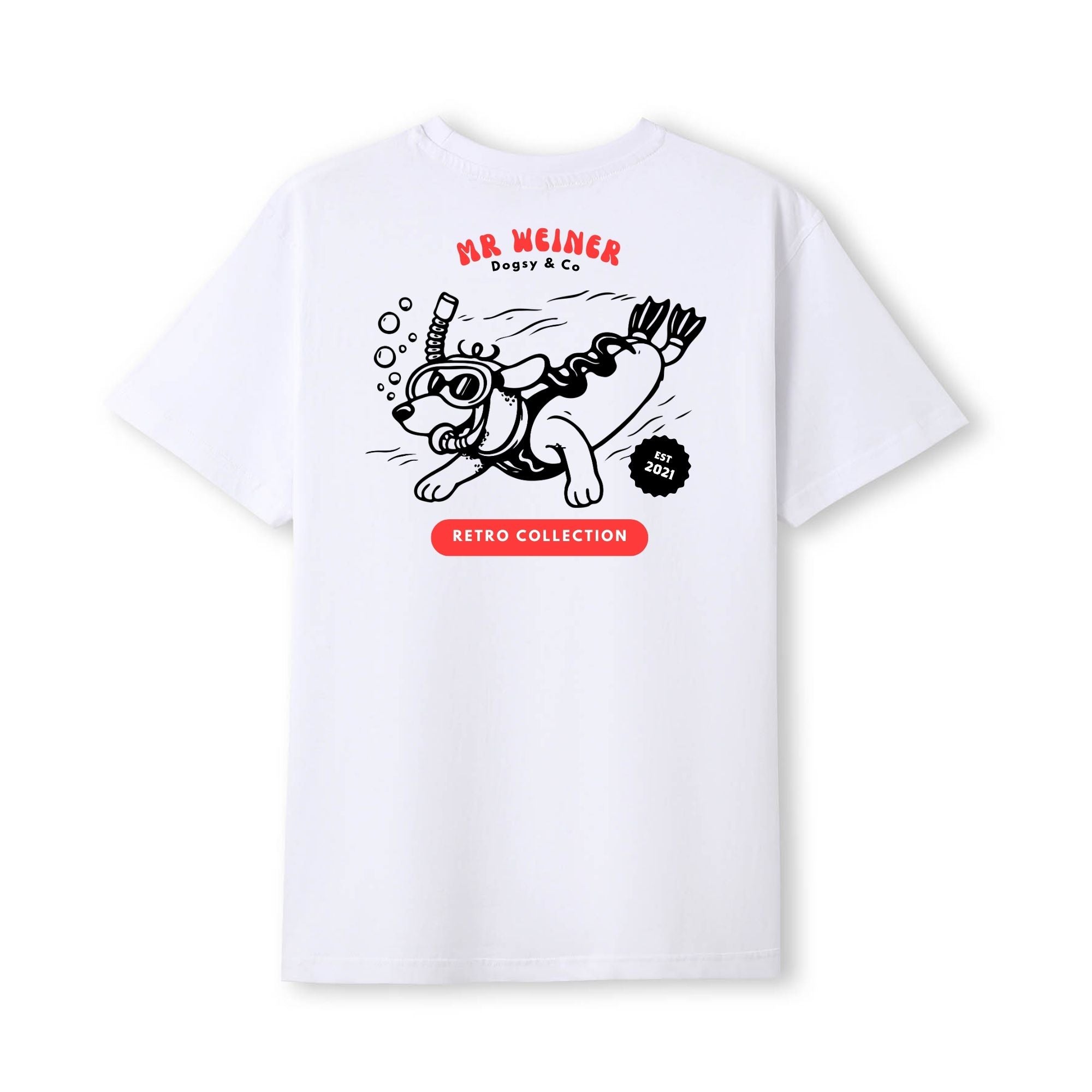 Mr Weiner The Scuba Dive Master™ Funny Dachshund T‑Shirt