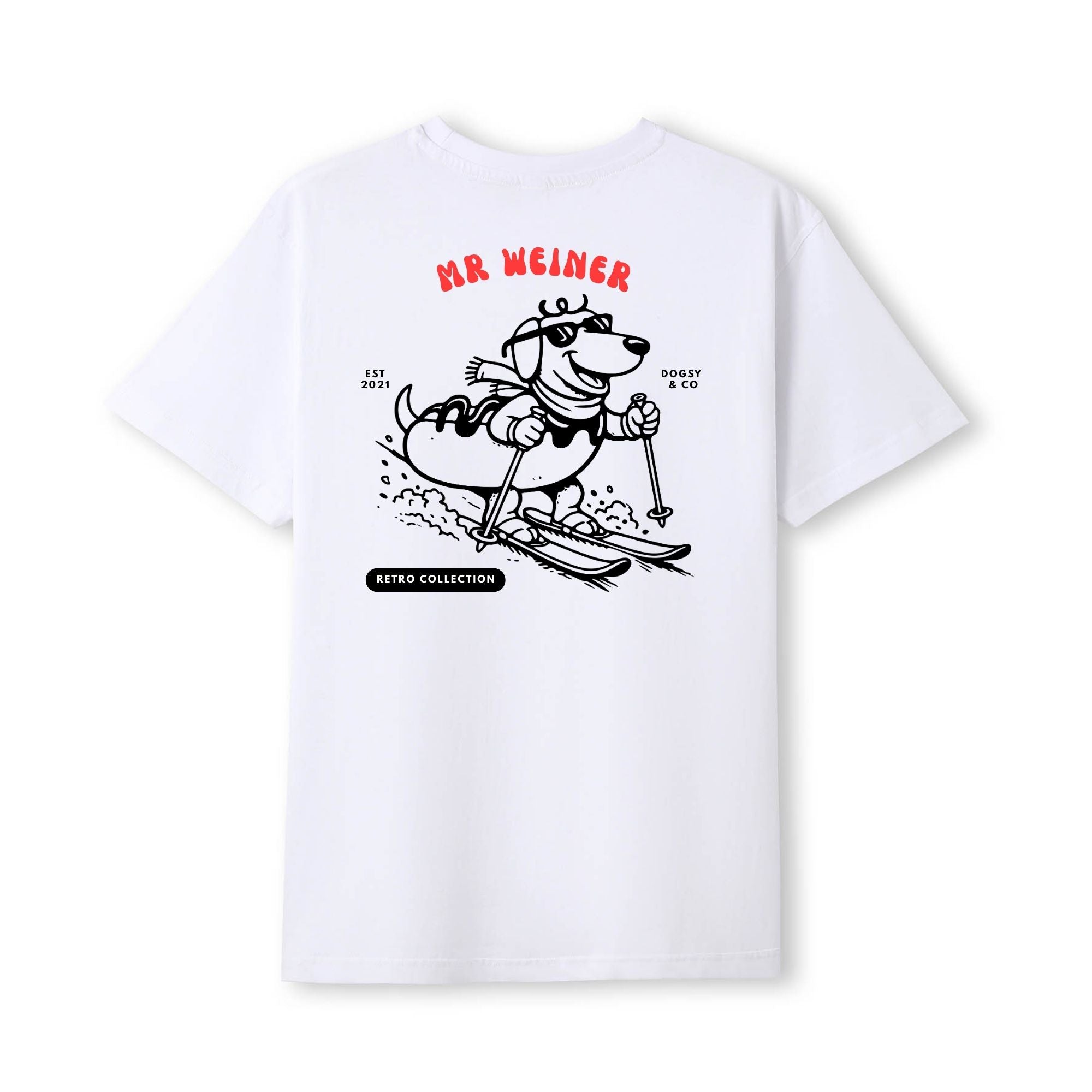 Mr Weiner Ski Instructor™ Funny Dachshund T‑Shirt