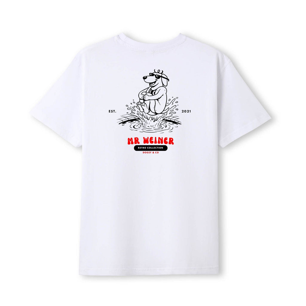 Mr Weiner Bombs into the Pool™ Funny Dachshund T‑Shirt - alternate view