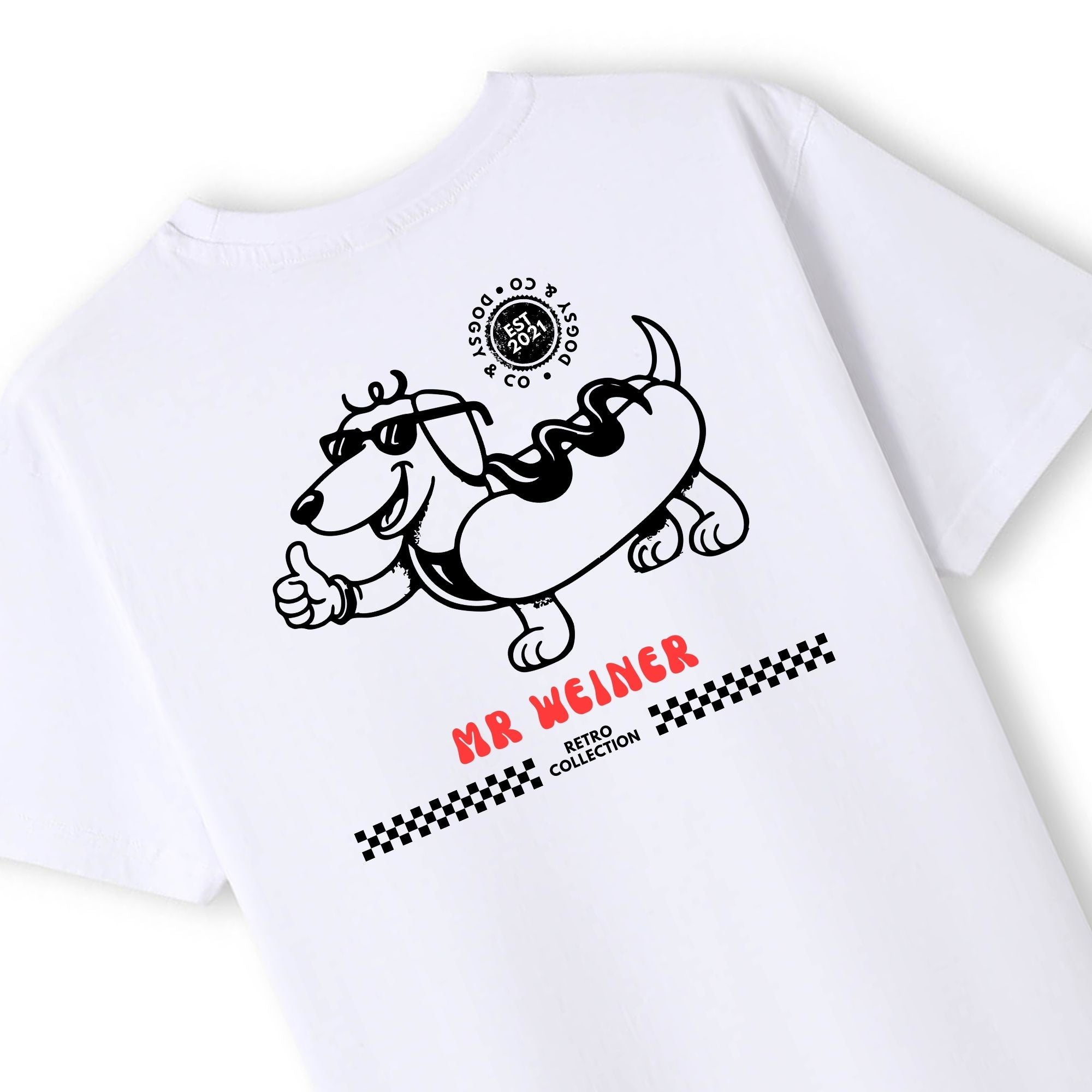 Mr Weiner Gives the Thumbs Up™ Funny Dachshund T‑Shirt