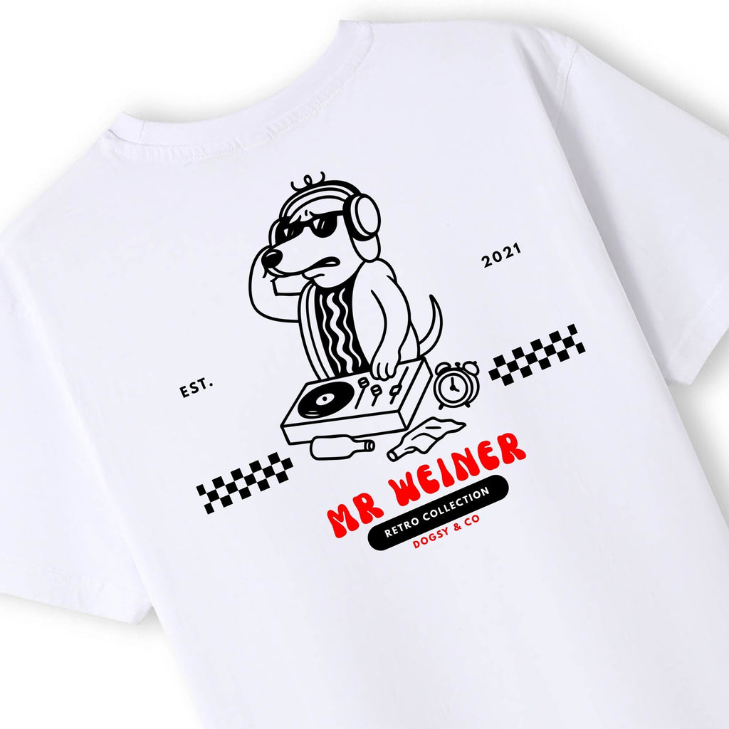 Mr Weiner DJ™ Funny Dachshund T‑Shirt