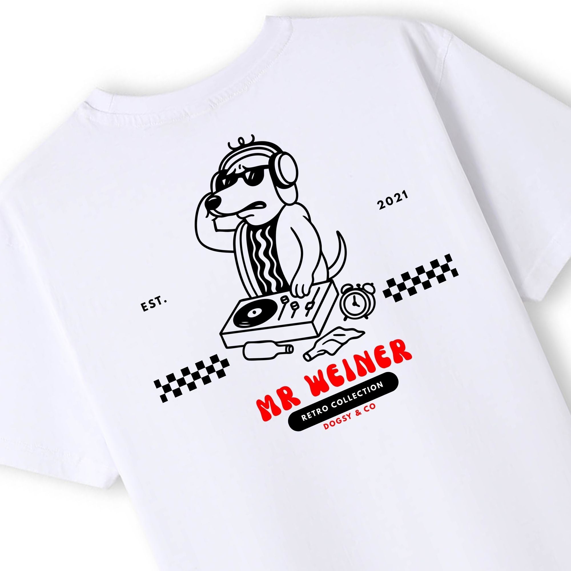 Mr Weiner DJ™ Funny Dachshund T‑Shirt