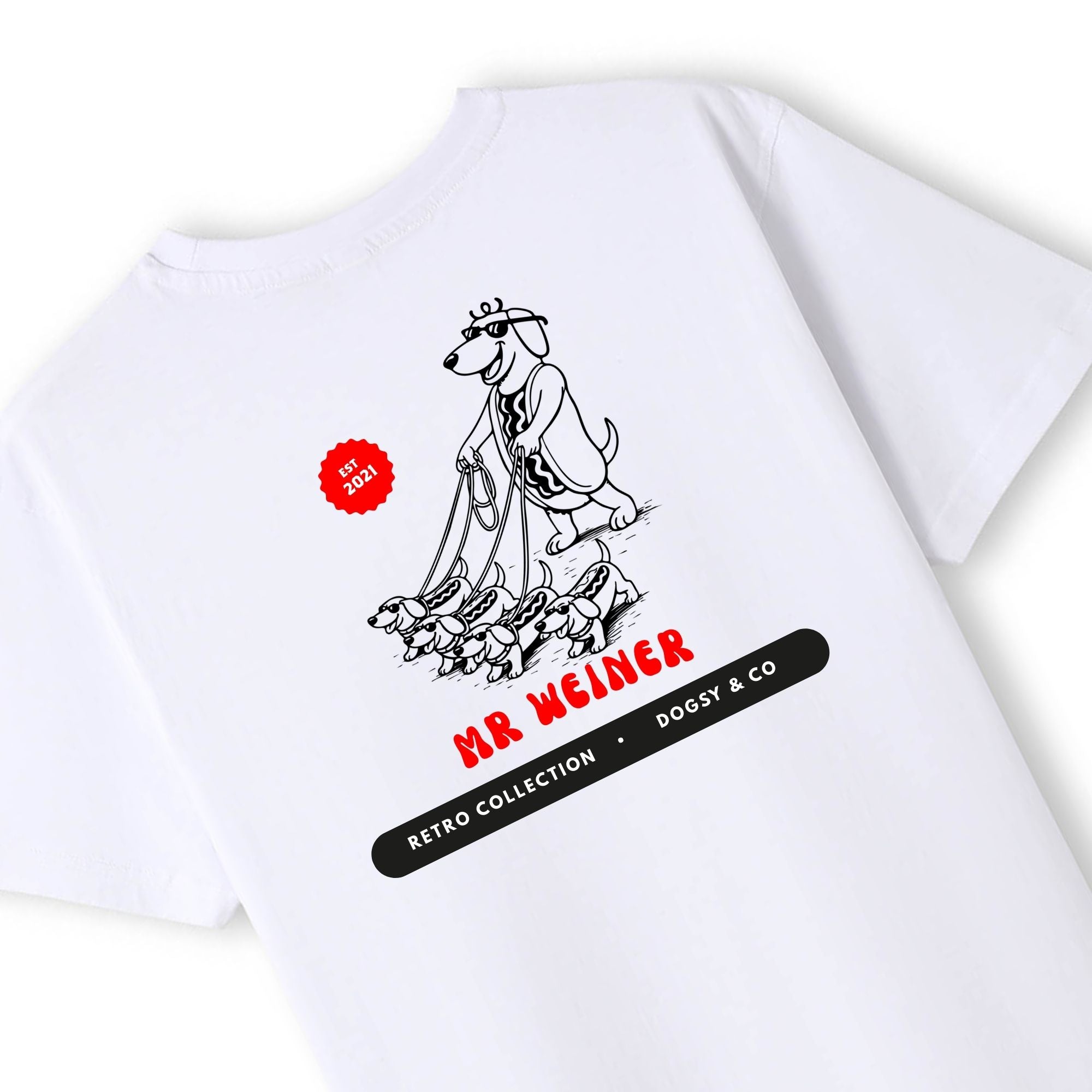 Mr Weiner The Dog Walker™ Funny Dachshund T‑Shirt