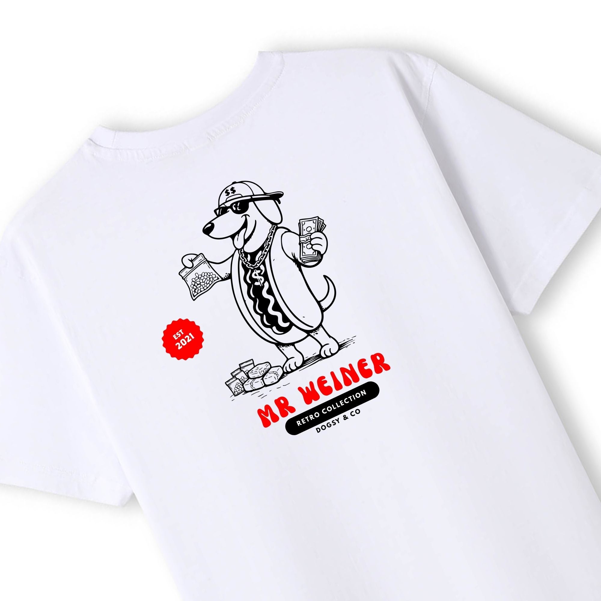 Mr Weiner The Dealer™ Funny Dachshund T‑Shirt