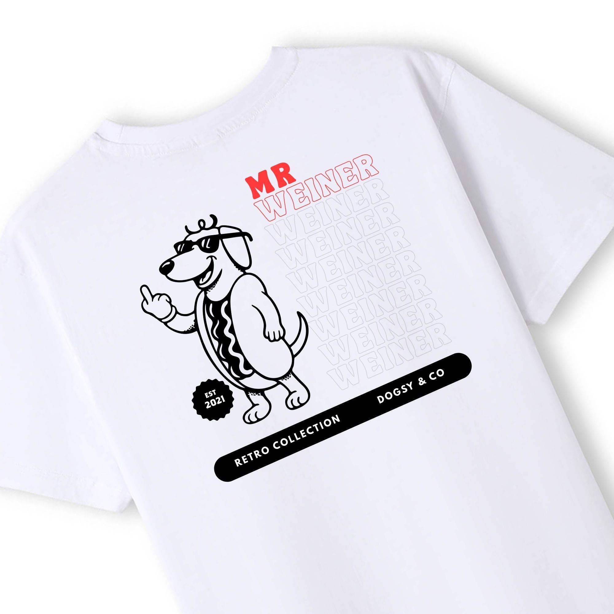 Mr Weiner Flips It™ Funny Dachshund T‑Shirt