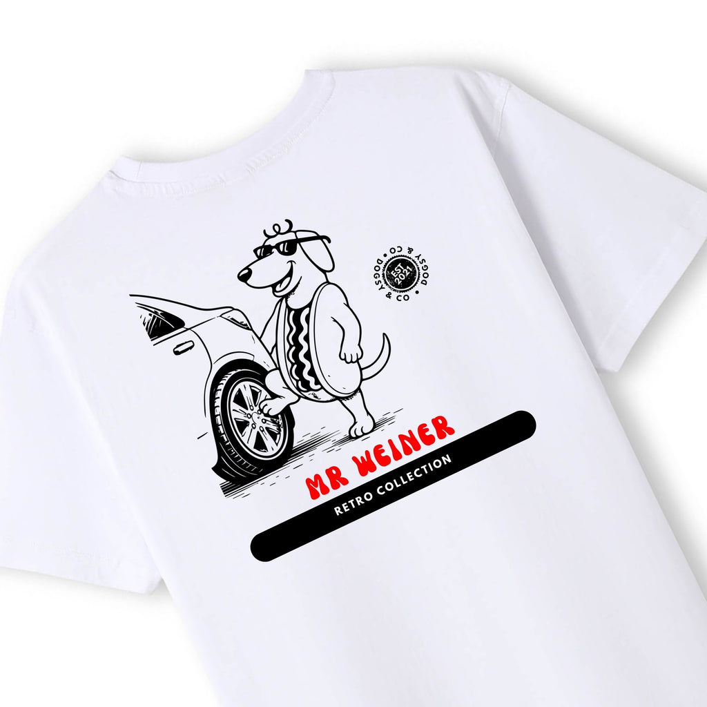 Mr Weiner Kicking Tyres™ Funny Dachshund T‑Shirt