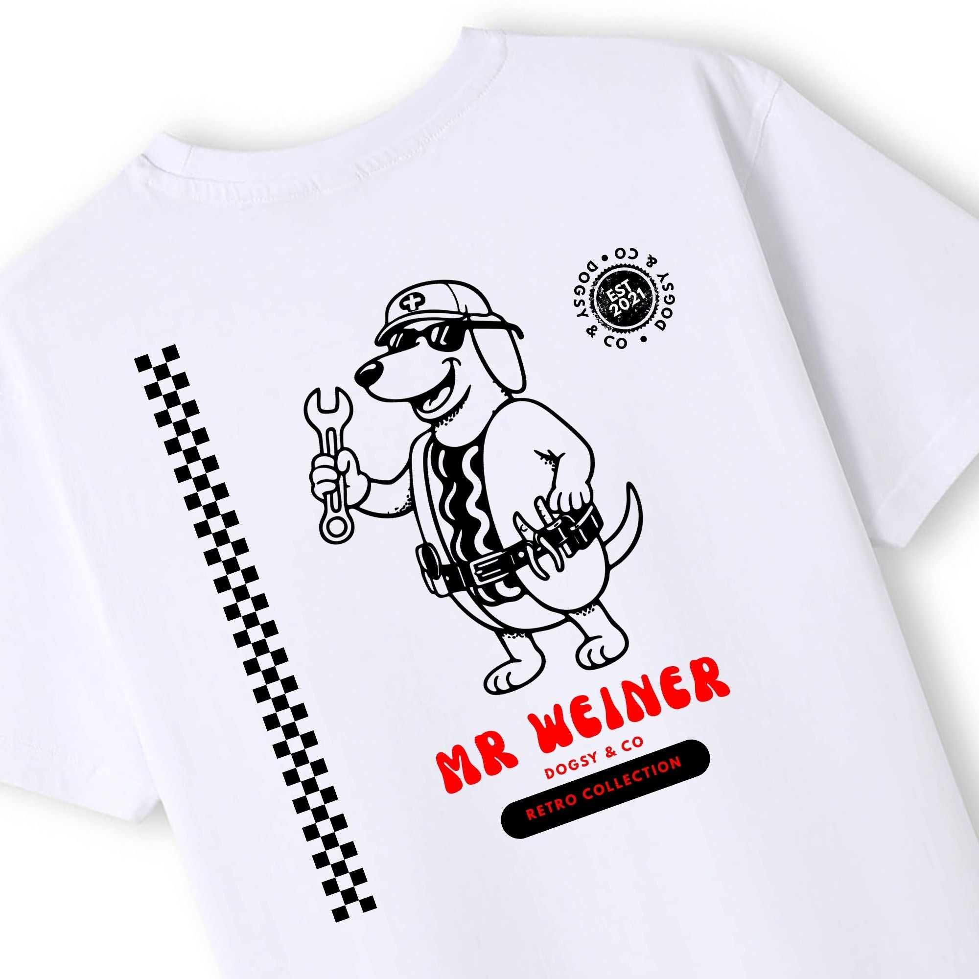 Mr Weiner The Mechanic™ Funny Dachshund T‑Shirt