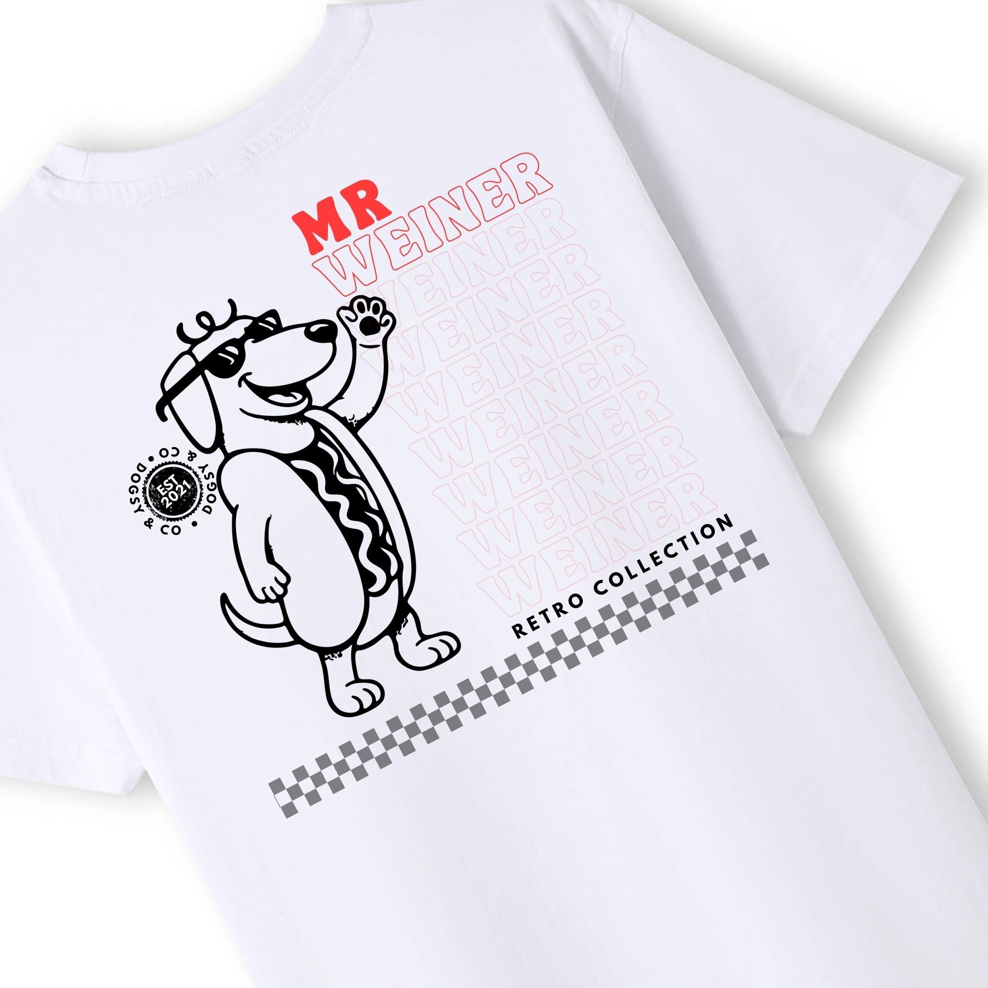 Mr Weiner Says Hi™ Funny Dachshund T‑Shirt