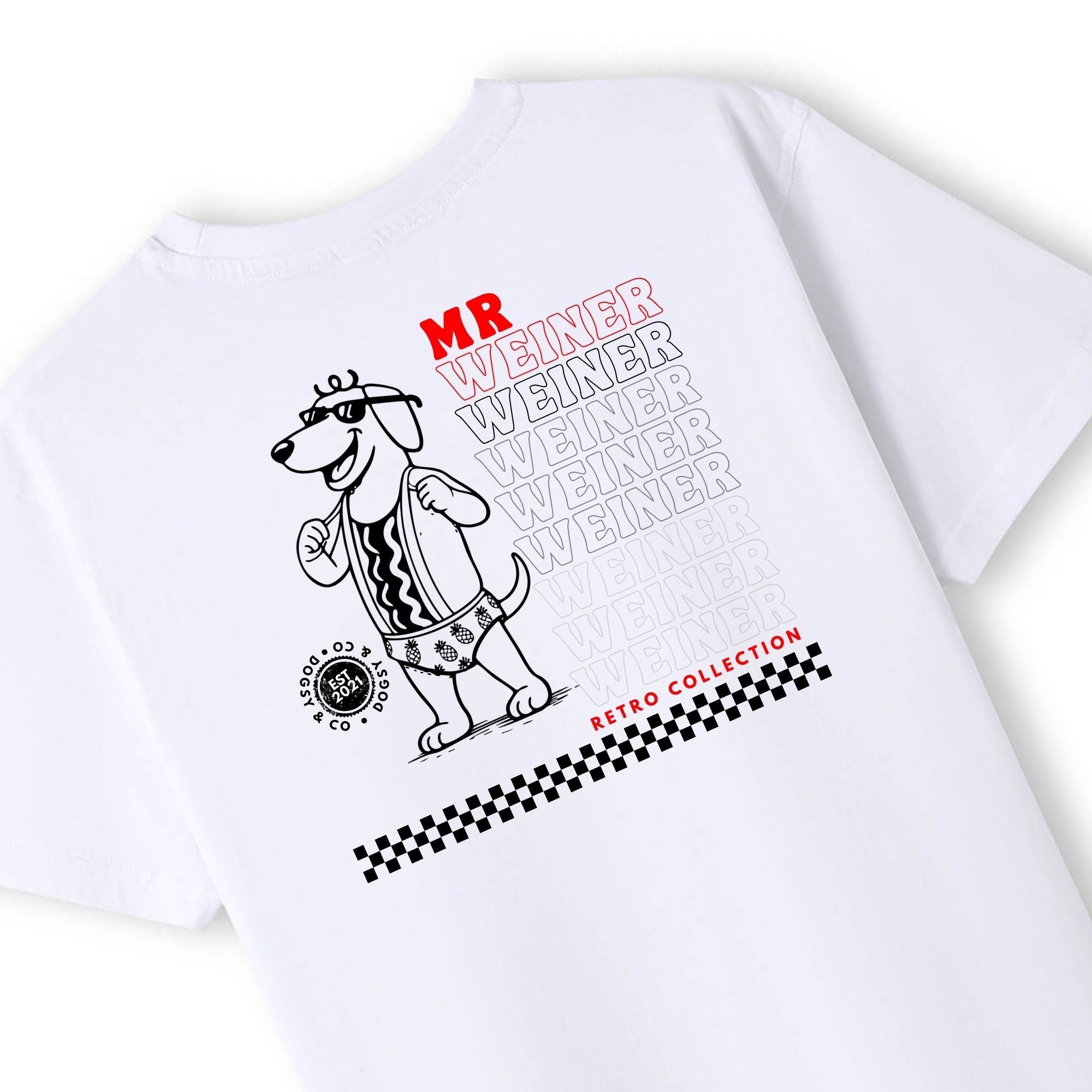 Mr Weiner Wears Budgie Smugglers™ Funny Dachshund T‑Shirt