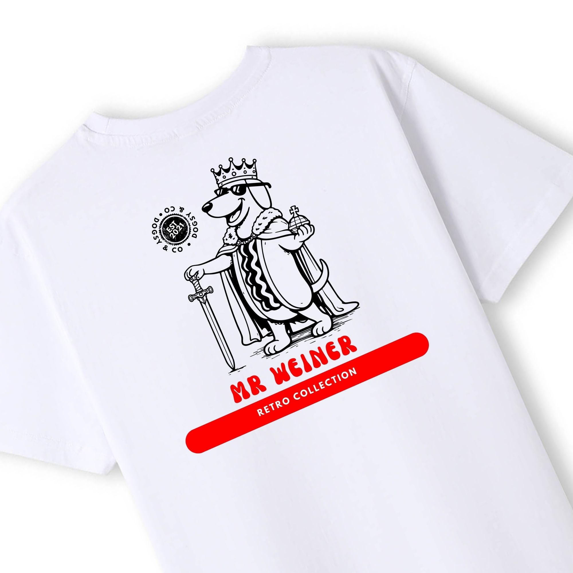 Mr Weiner Is a King™ Funny Dachshund T‑Shirt