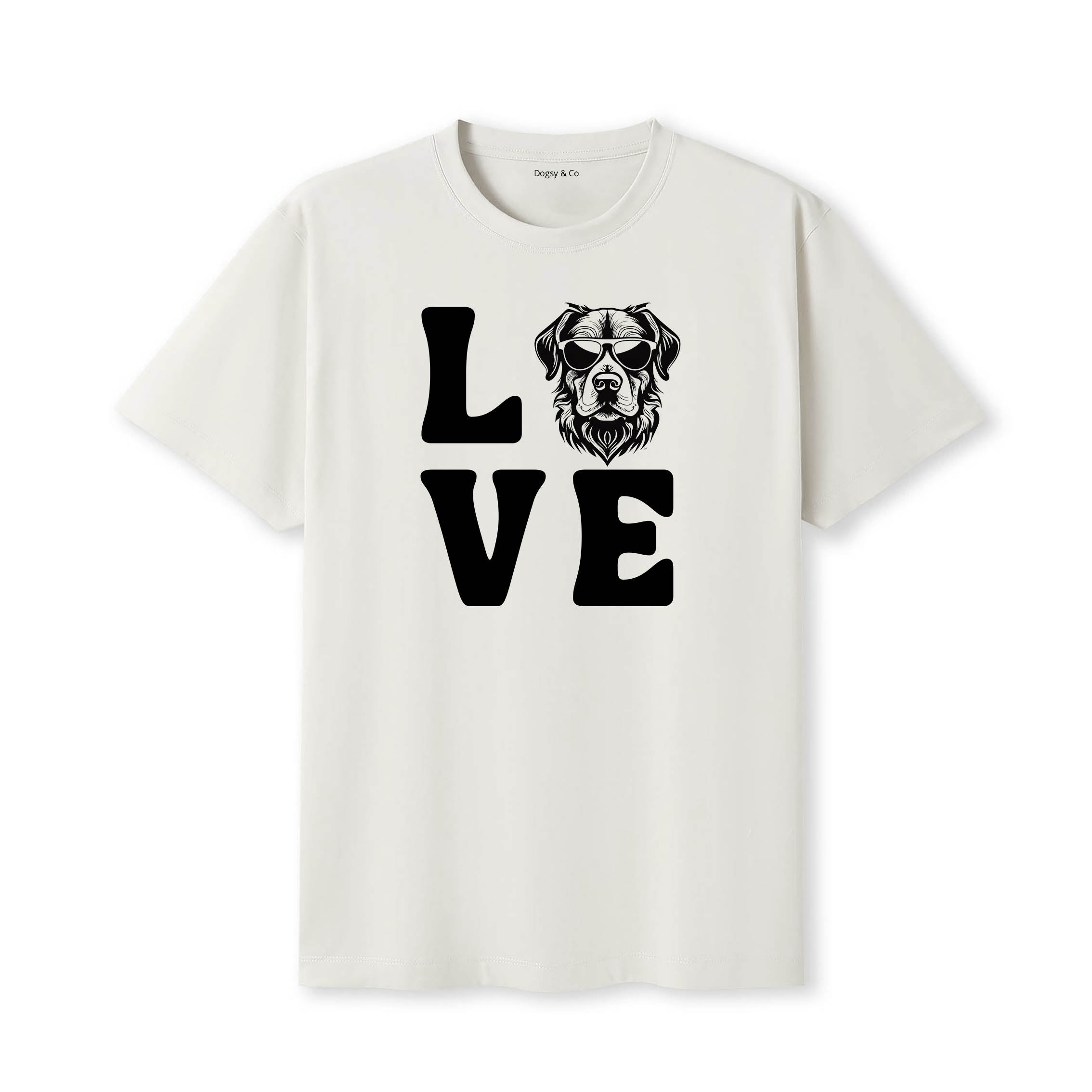 Murray River Retriever LOVE DOGS Tshirt - Natural
