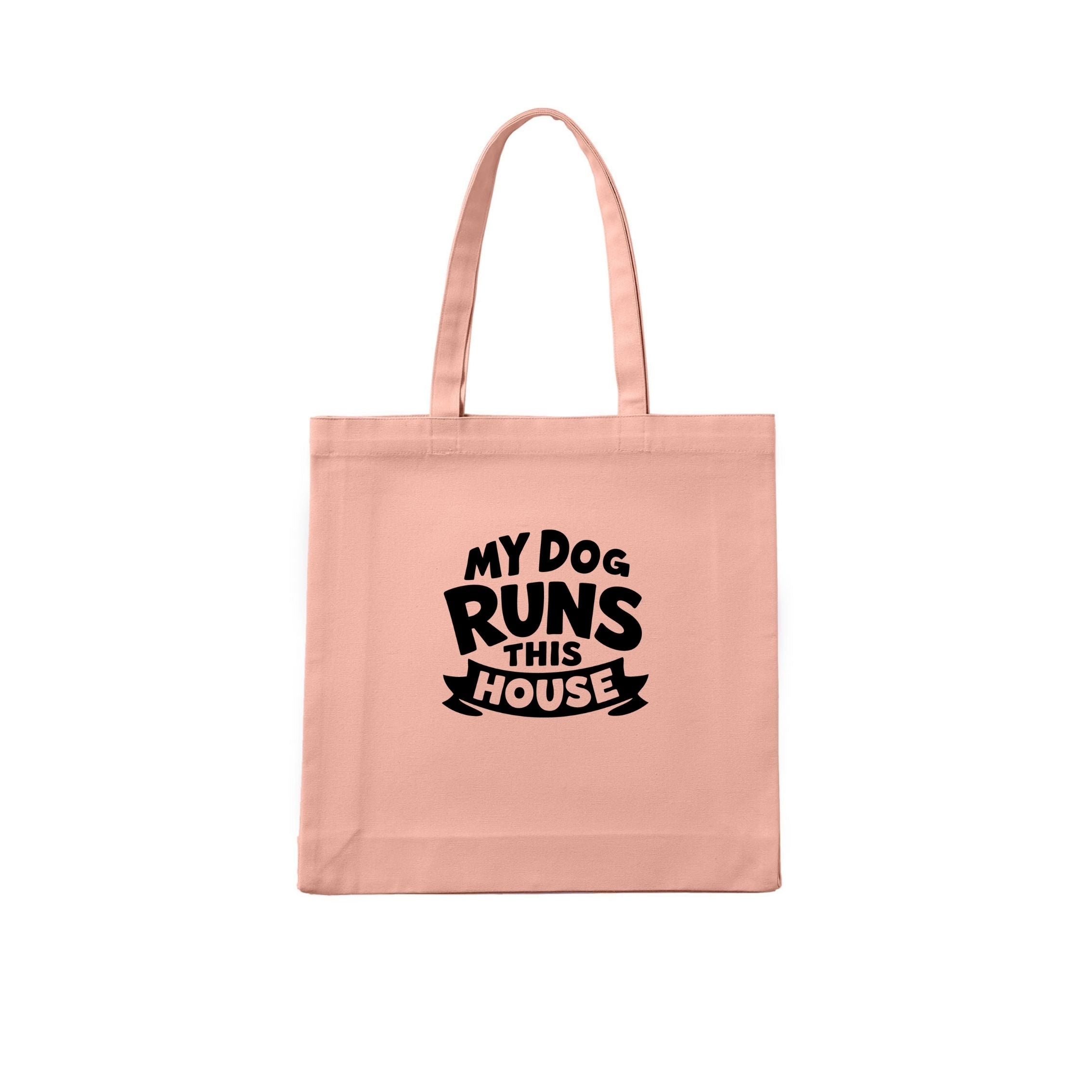 My Dog Runs This House Tote Bag - detail view