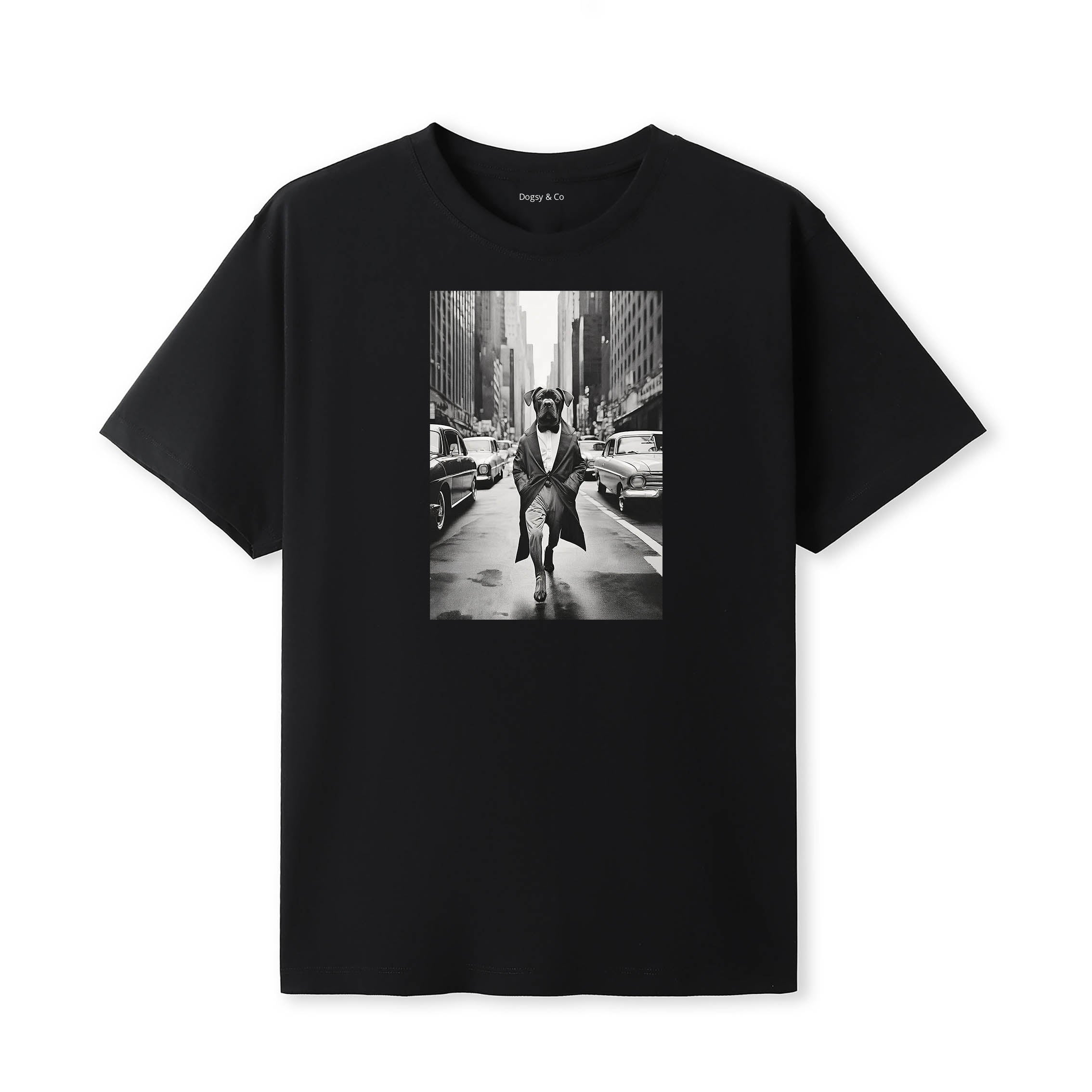 Neapolitan Mastiff Dogsy Dean T-Shirt Black
