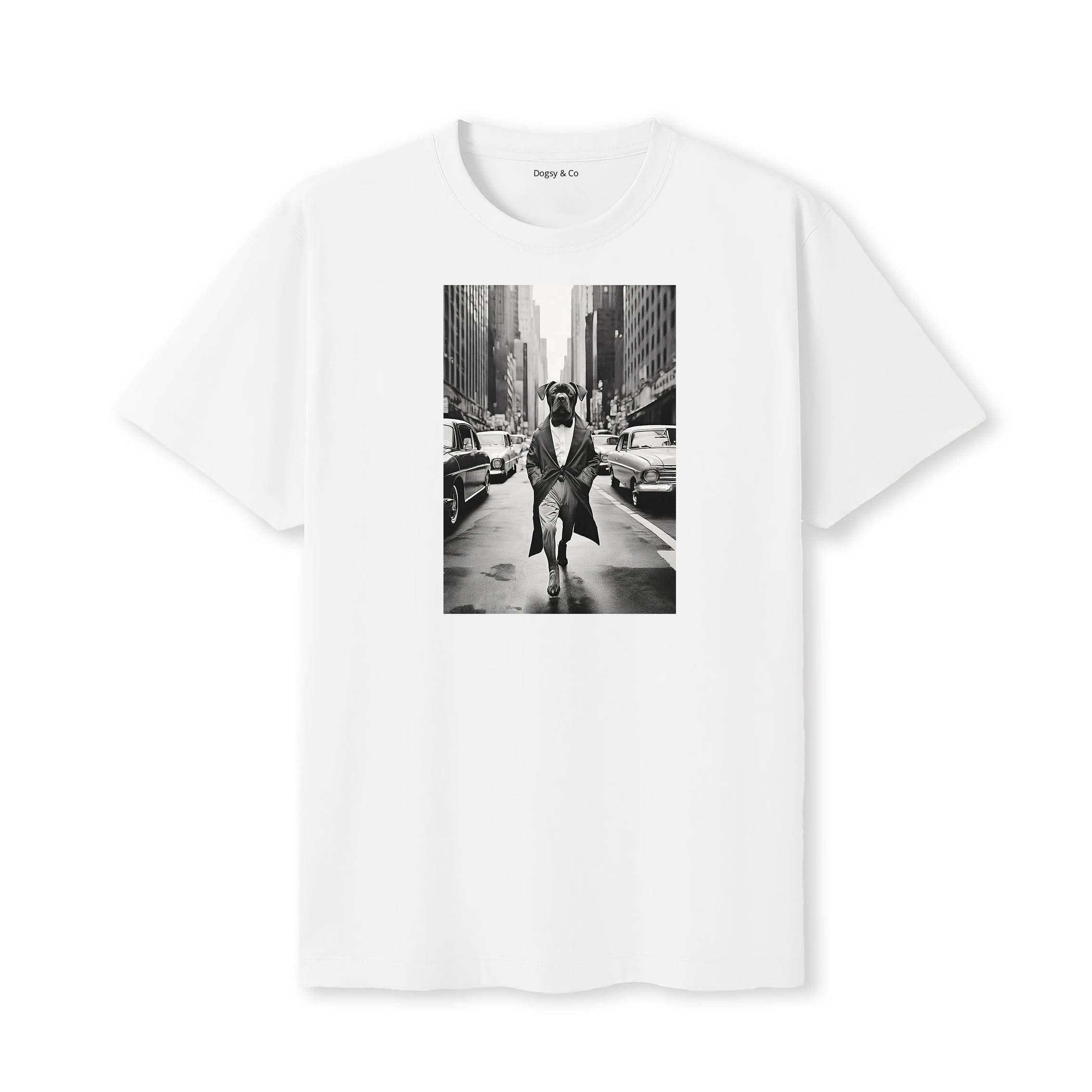 Neapolitan Mastiff Dogsy Dean T-Shirt White