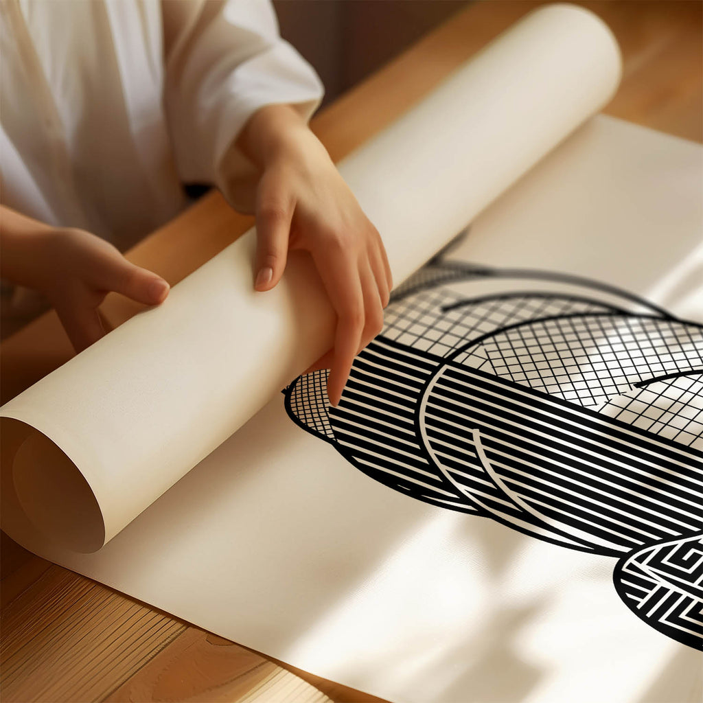 Neapolitan Mastiff Geometric Line Art mockup