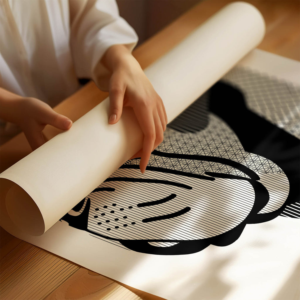Neapolitan Mastiff Geometric Line Art mockup