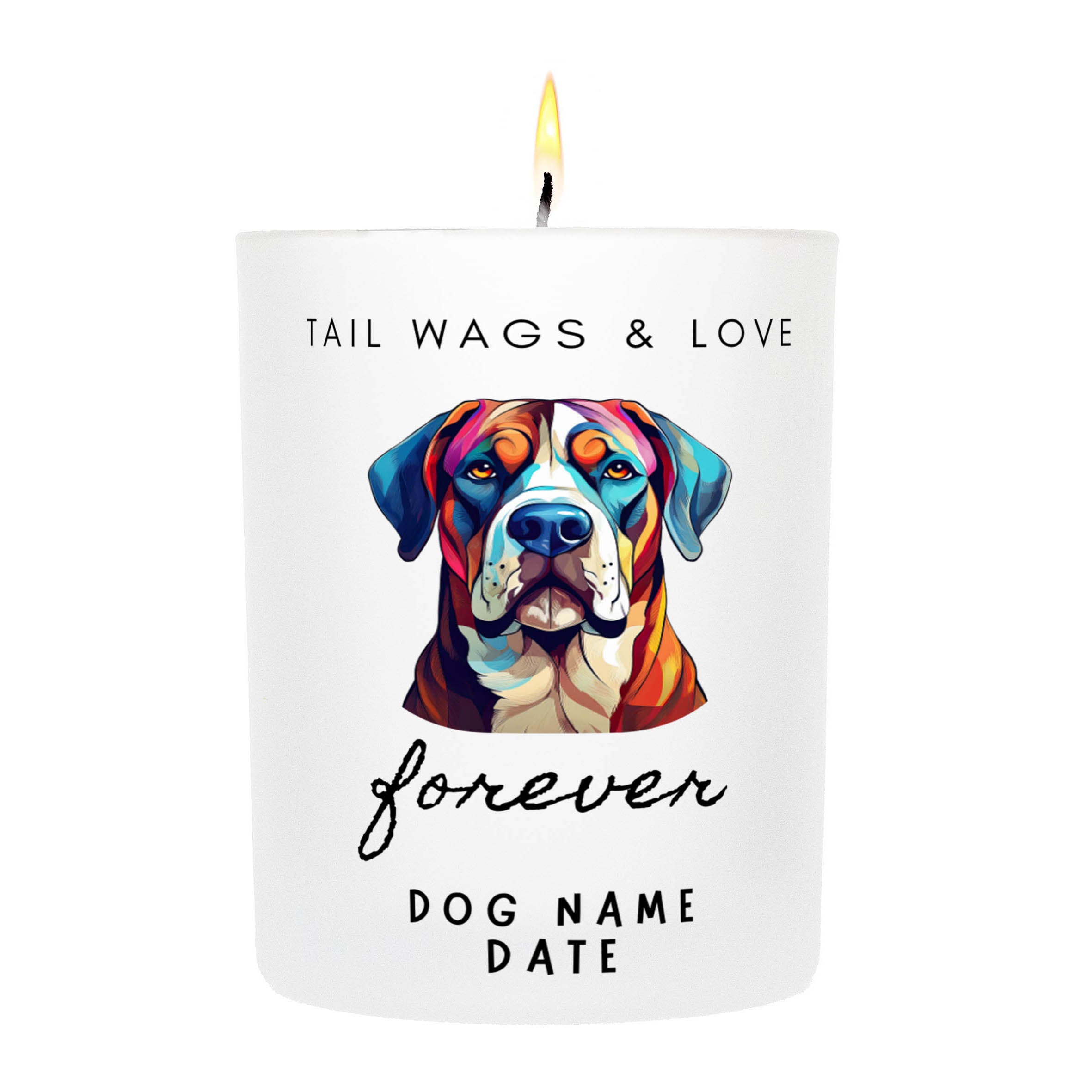 NEOPOLITAN MASTIFF   Tail Wags & Love Custom Candle