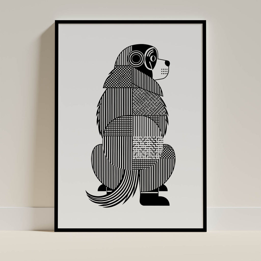 Newfoundland Geometric Line Art mockup