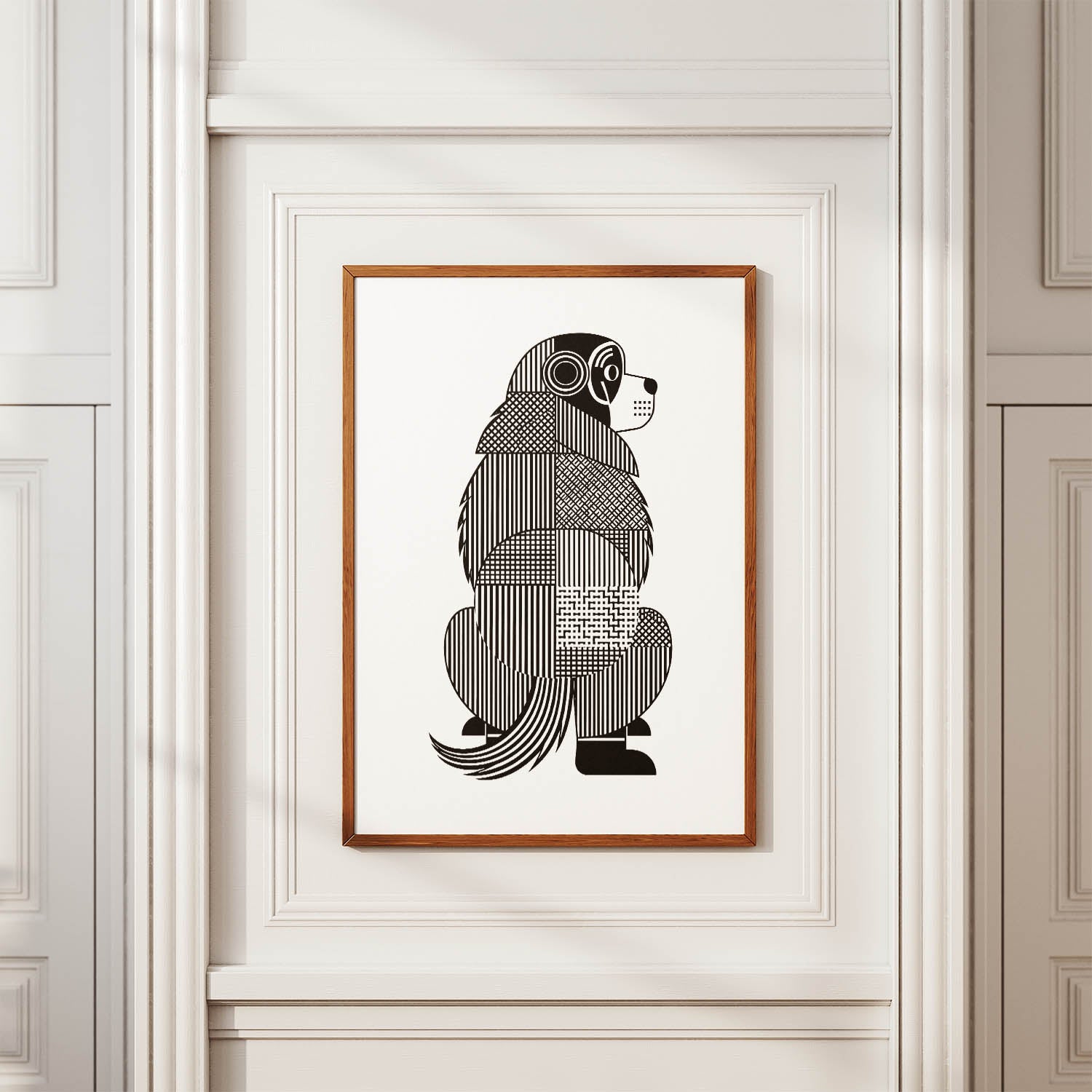 Newfoundland Geometric Line Art mockup