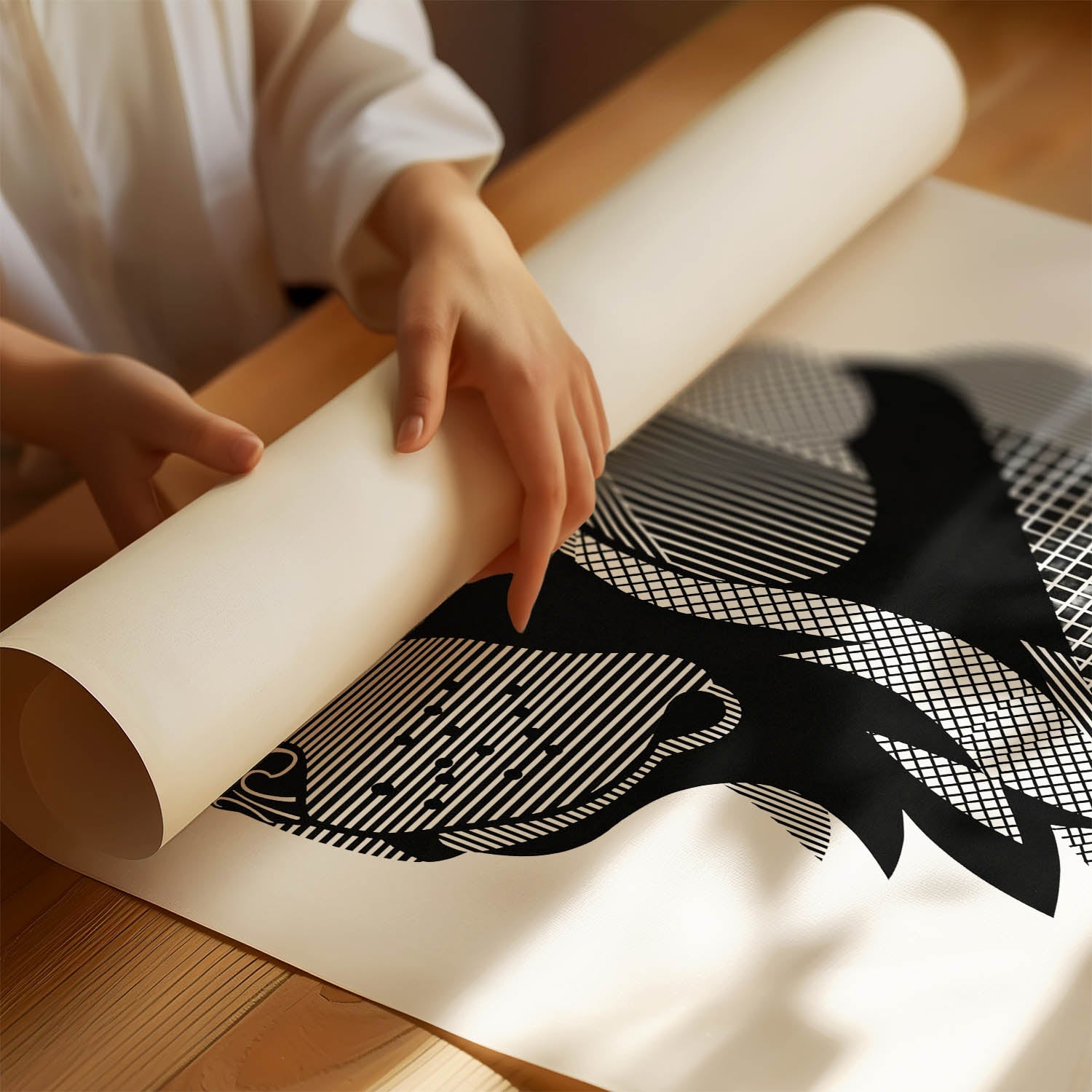 Newfoundland Geometric Line Art mockup