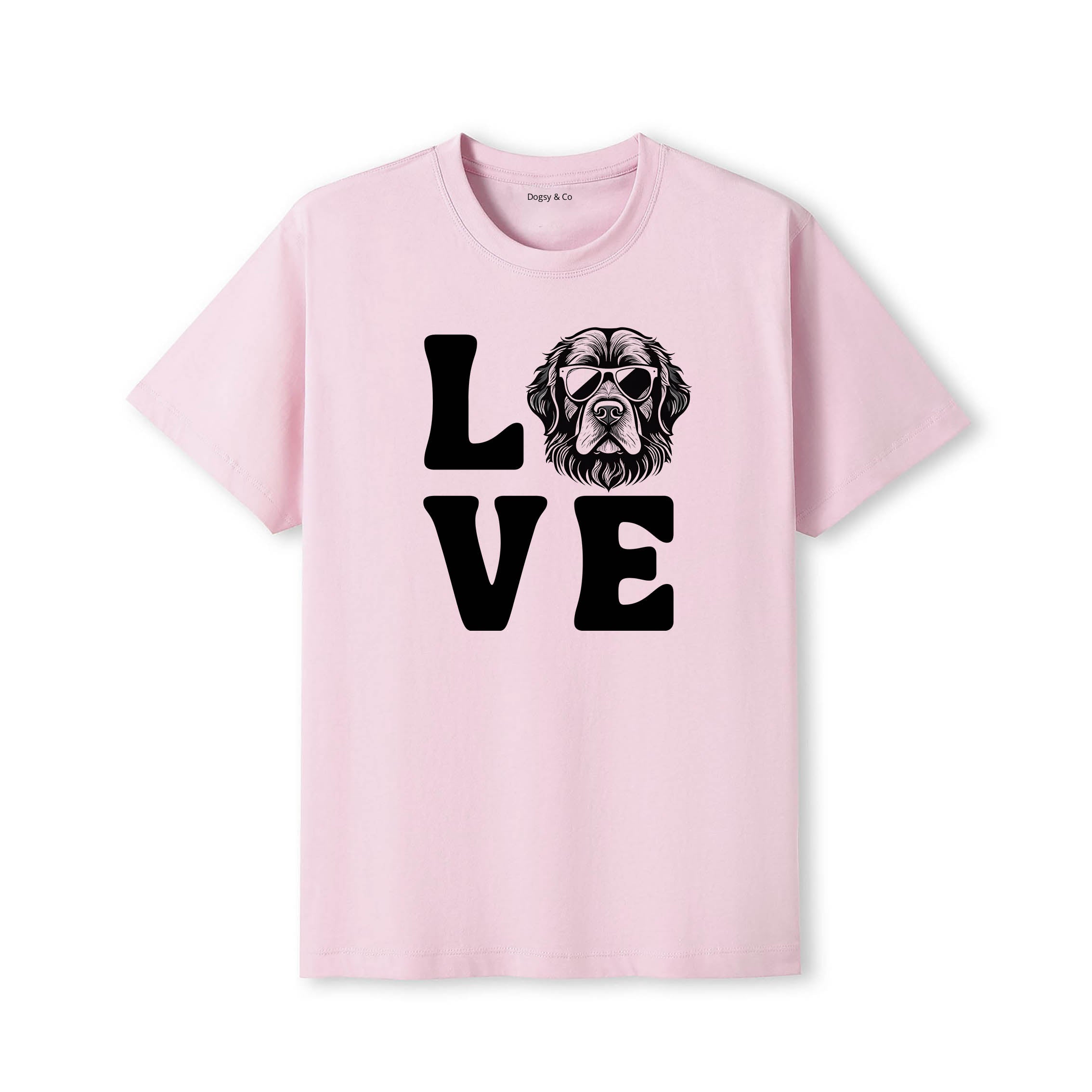 Newfoundland LOVE DOGS Tshirt - Pink
