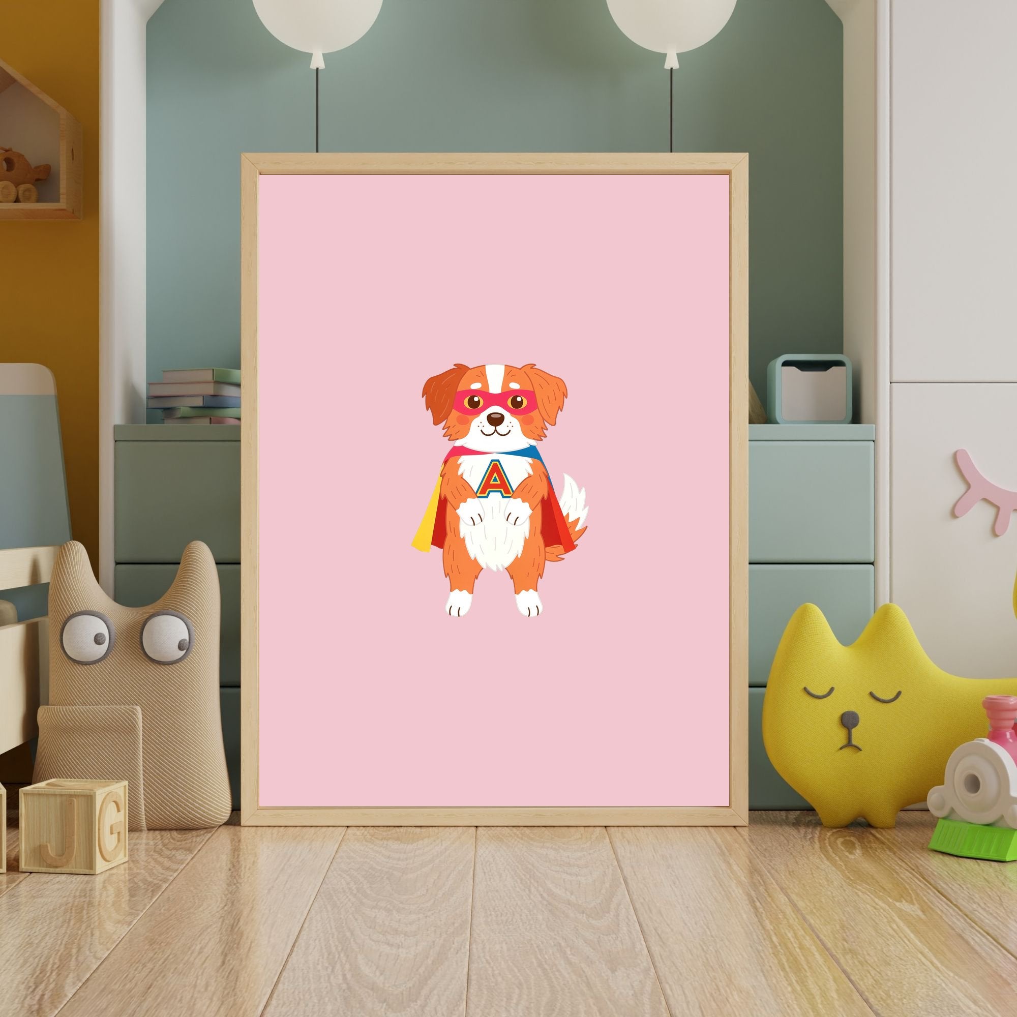 Nova Scotia Duck Tolling Retriever Kids Nursery Wall Art Print Bundle — 22 Dog Costume Designs, 5 Colours, 6 Print Sizes | Digital Download