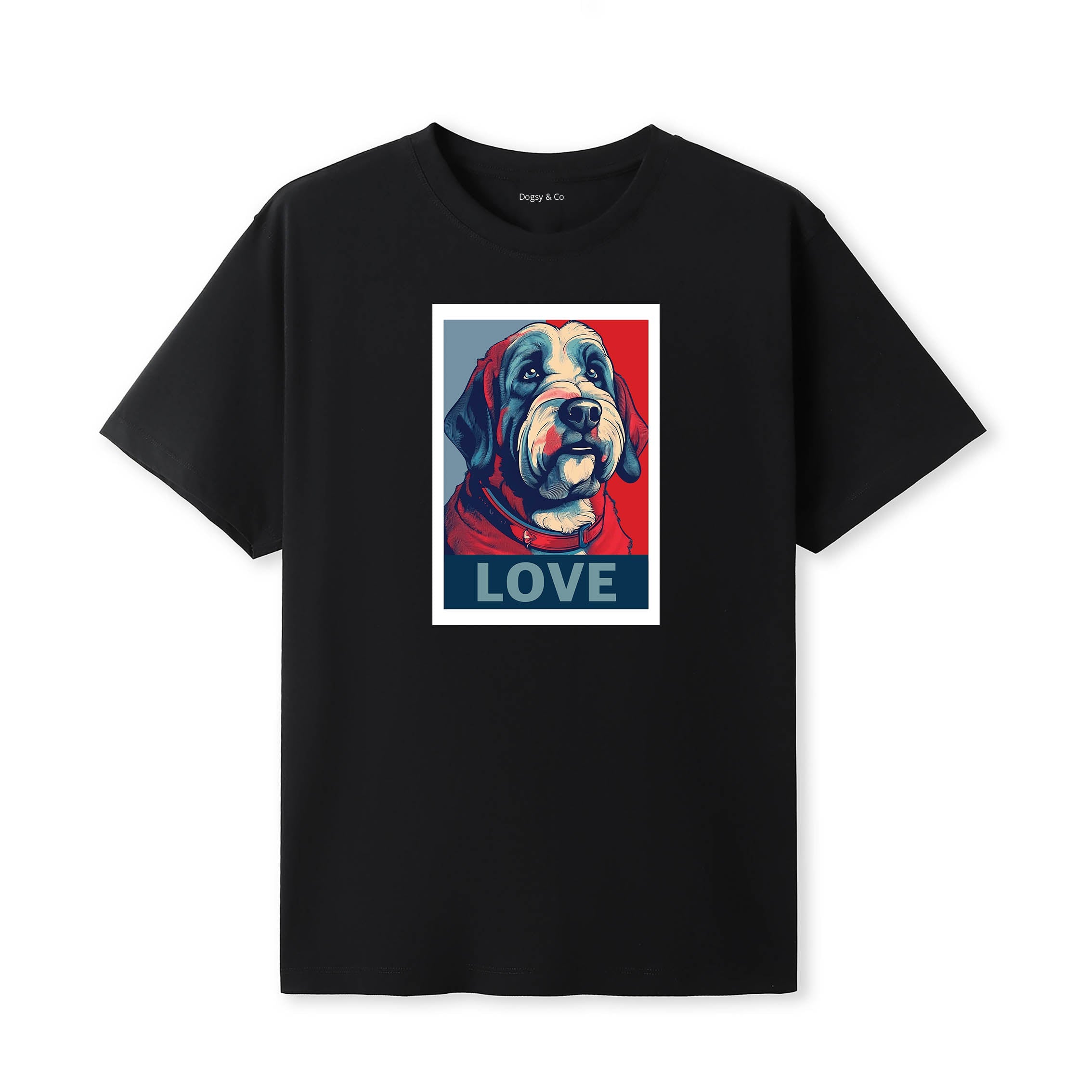 Old English Sheepdog Love Pop Art T-Shirt V1