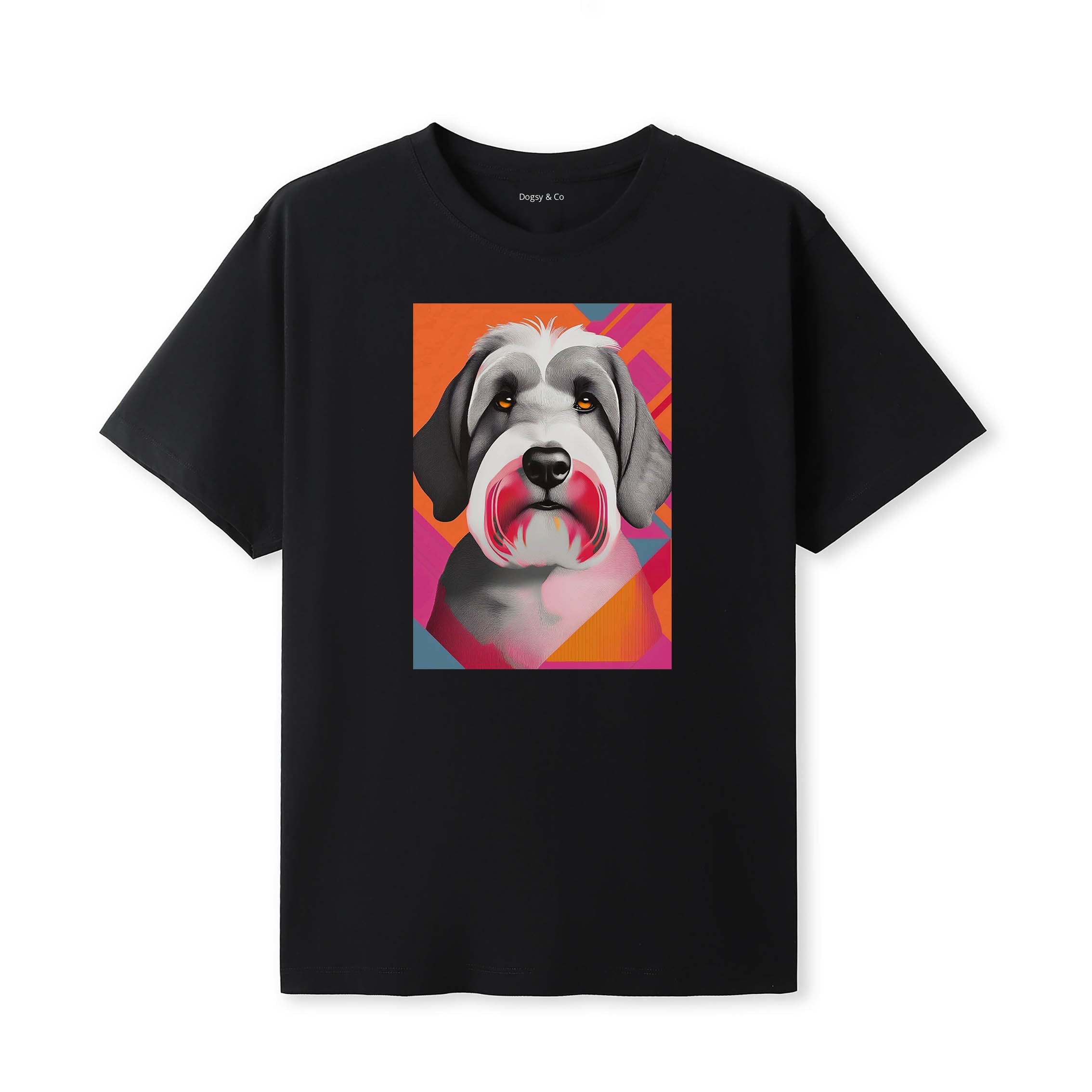 Old English Sheepdog Mod Pop Dogs T-Shirt Artwork