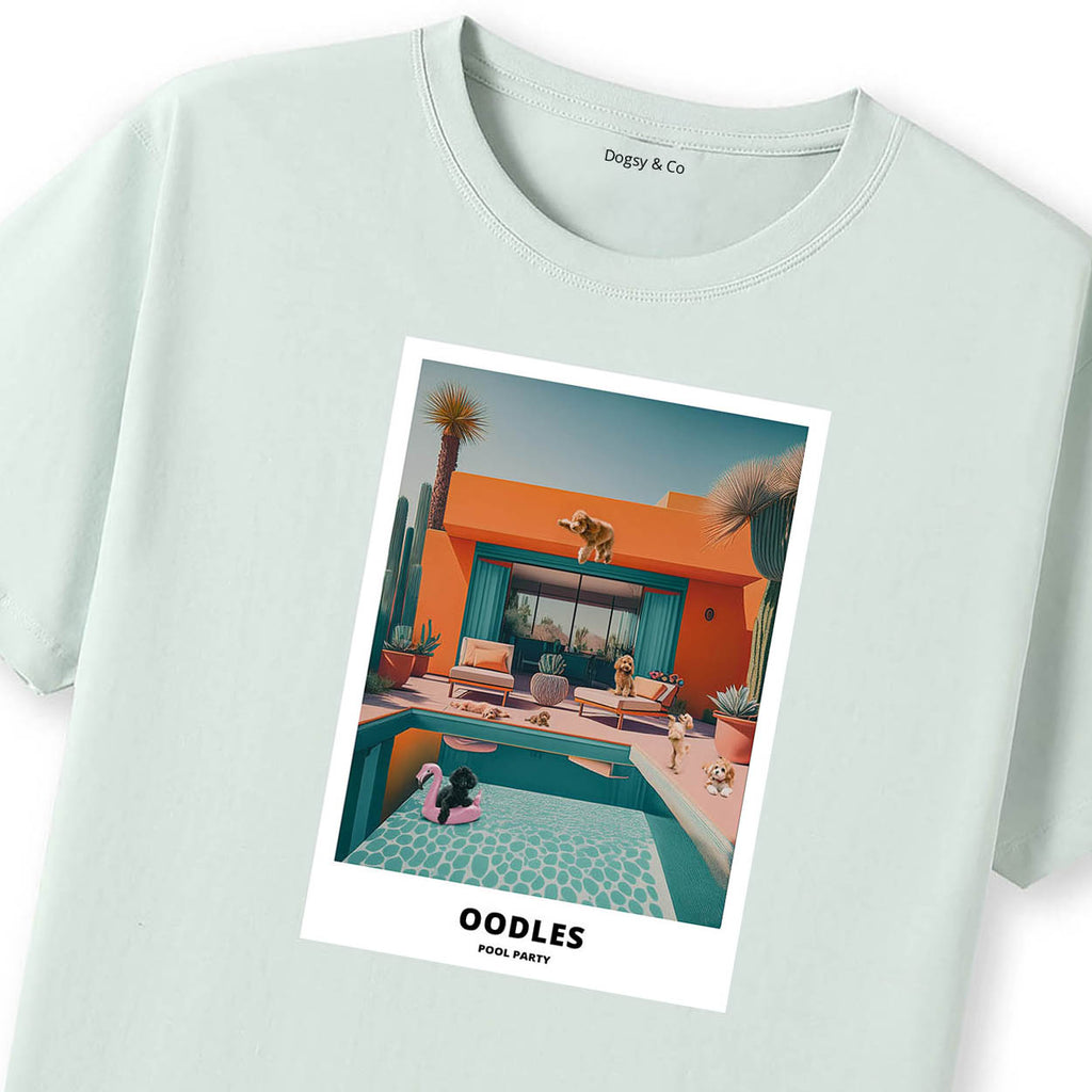Oodles Poodles Cavoodles Doodle all Oodles Pool Party T-shirt
