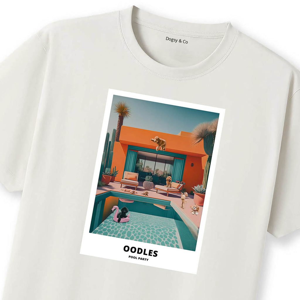 Oodles Poodles Cavoodles Doodle all Oodles Pool Party T-shirt