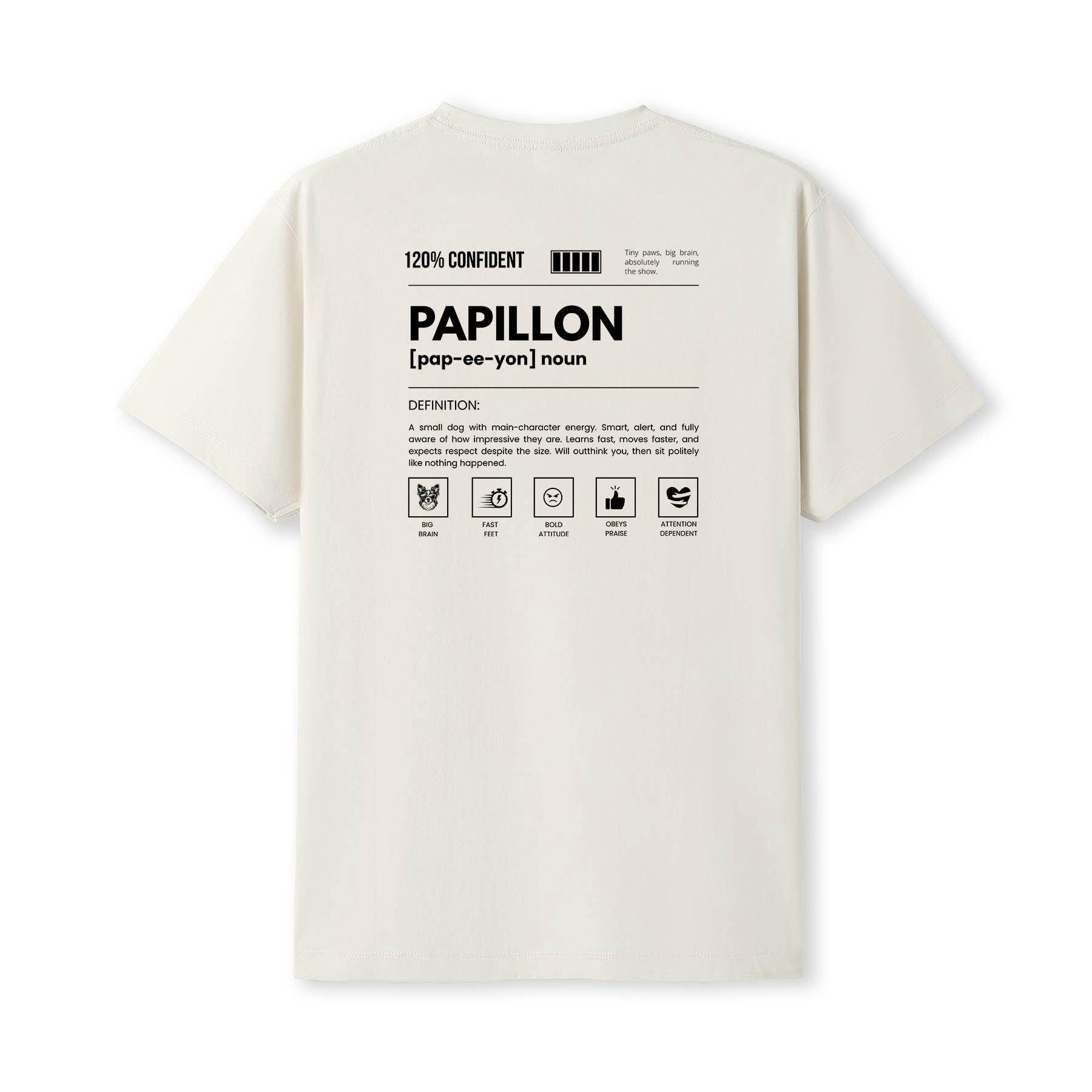 Papilon Definition T-Shirt | Dogsy & Co