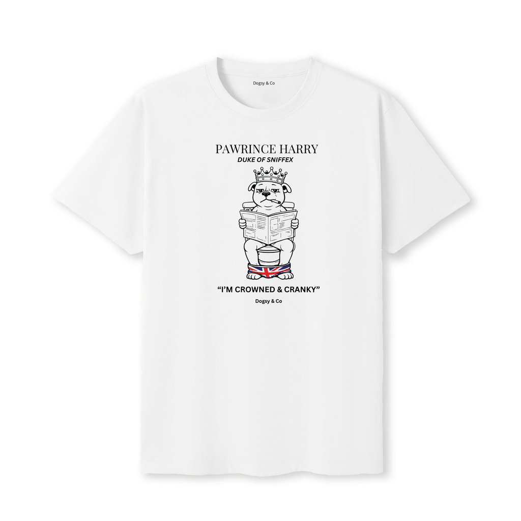 Pawrince Harry: Duke of Sniffex Tee - I'M Crowned & Cranky