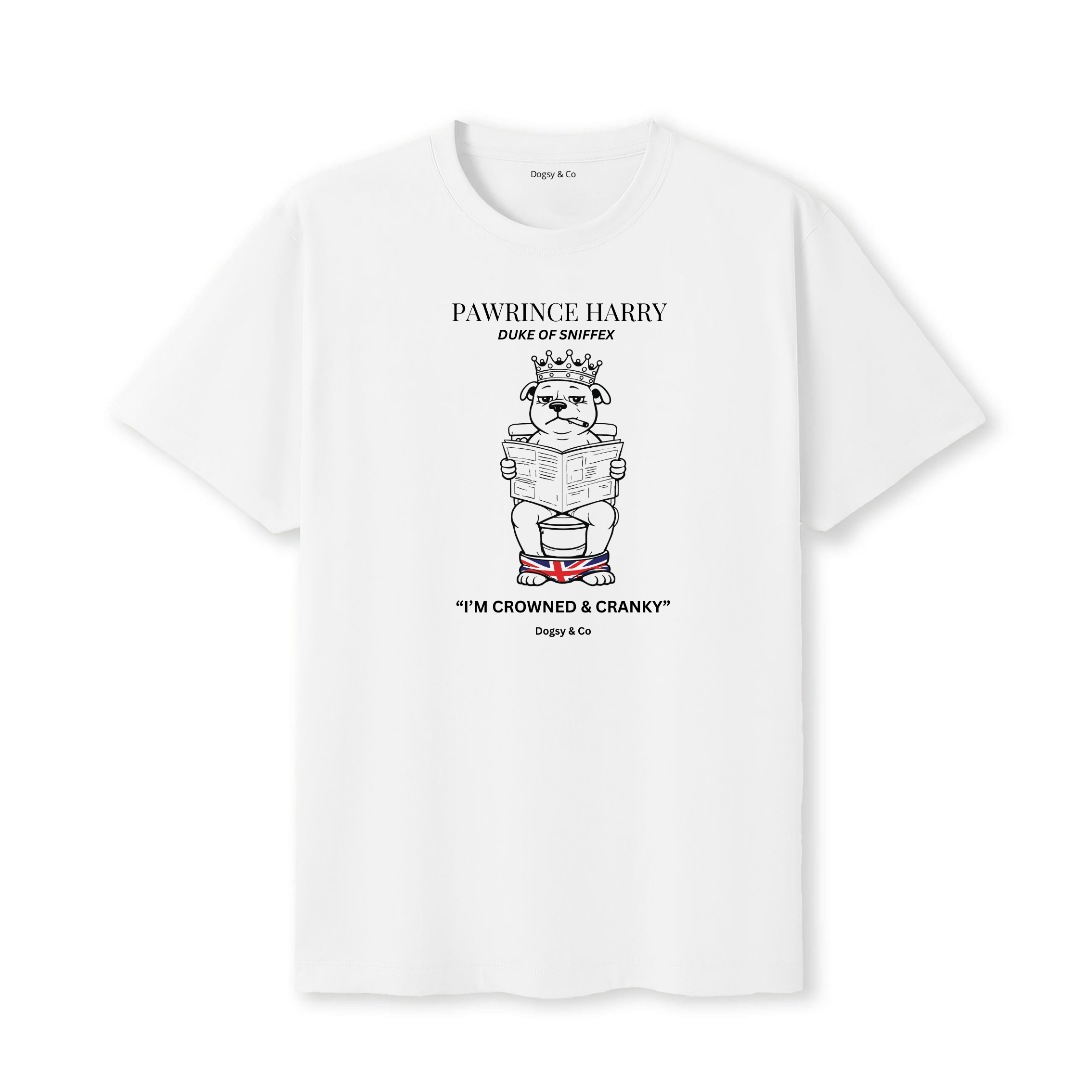Pawrince Harry: Duke of Sniffex Tee - I'M Crowned & Cranky