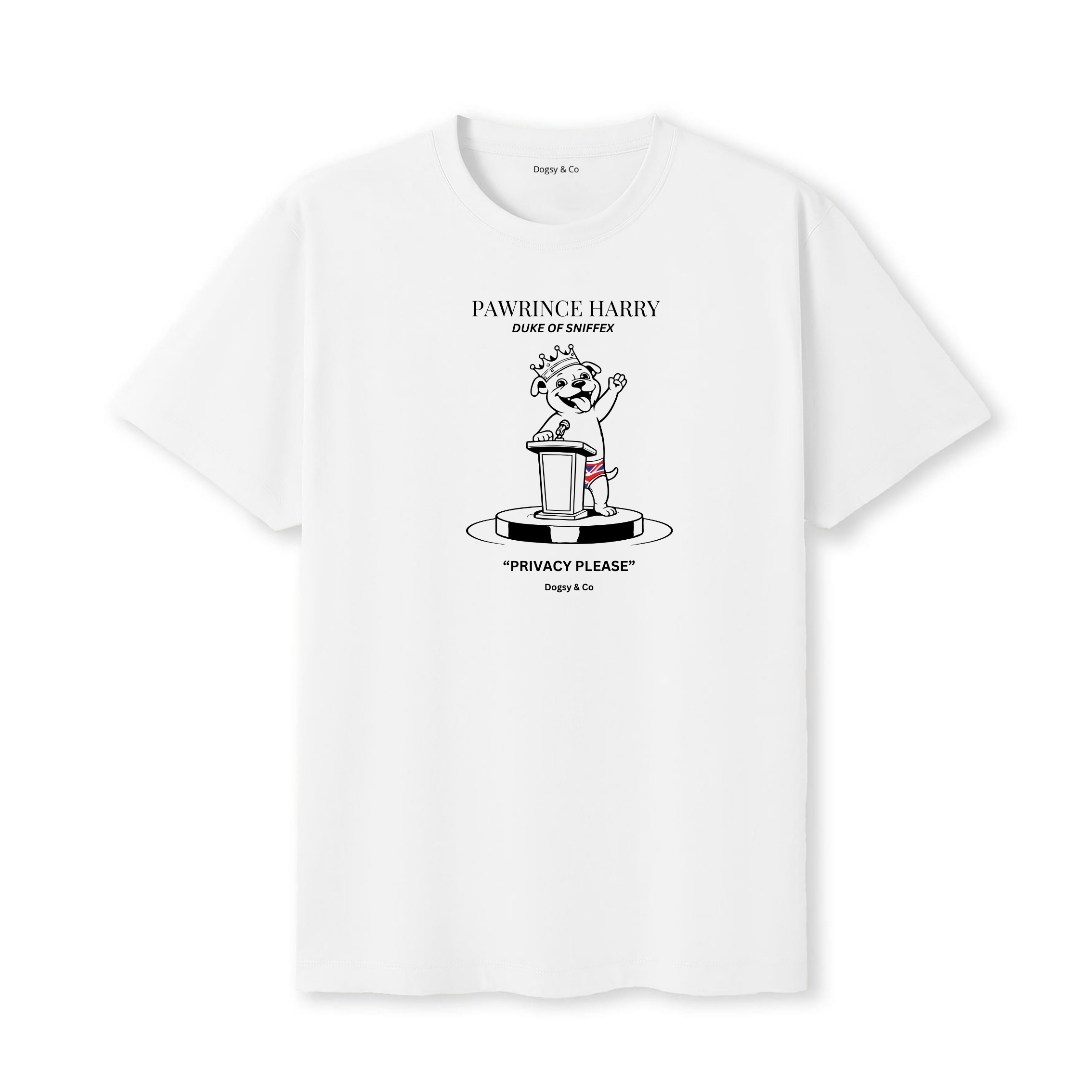 Pawrince Harry: Duke of Sniffex Tee - Privacy Please