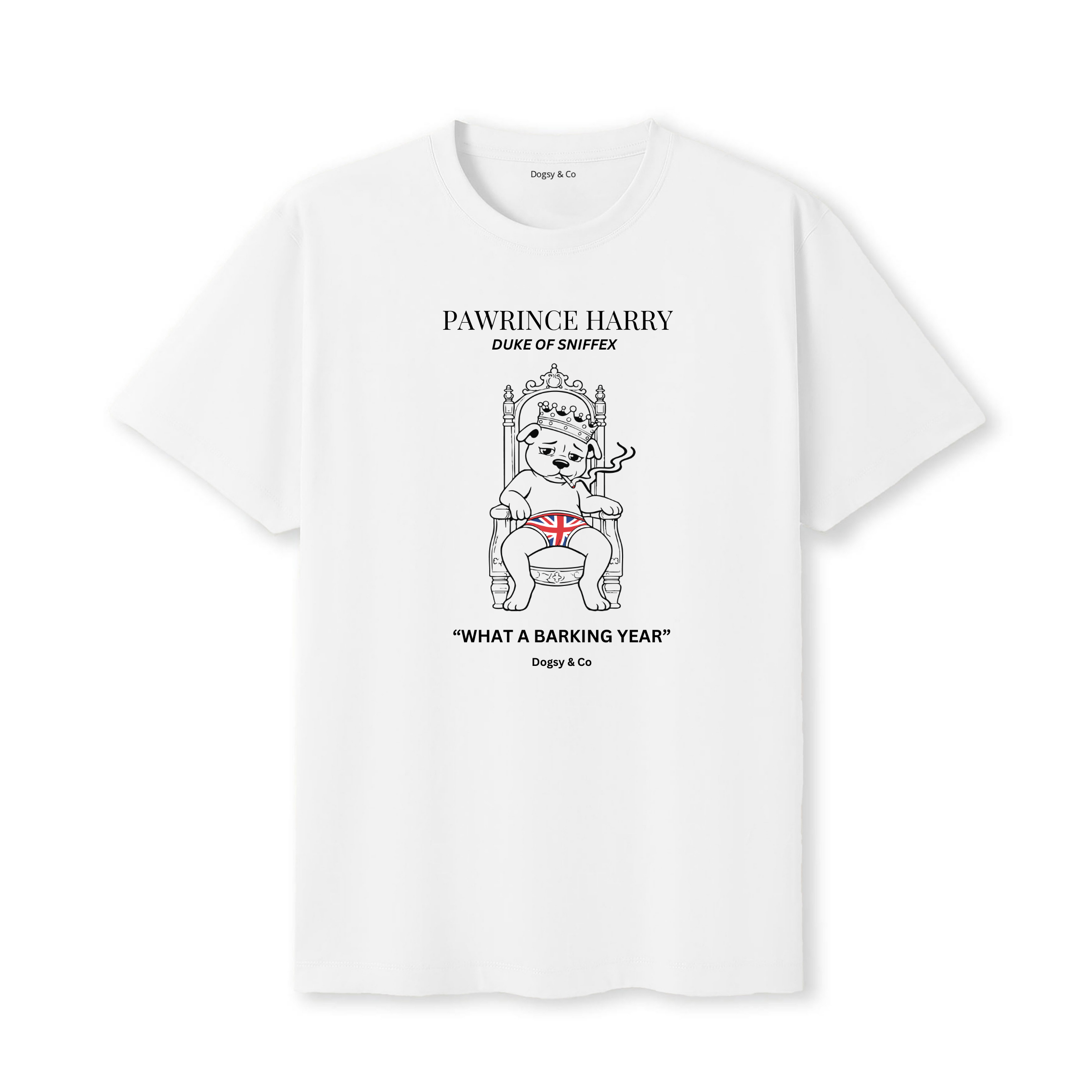 Pawrince Harry: Duke of Sniffex Tee - What A Barking Year