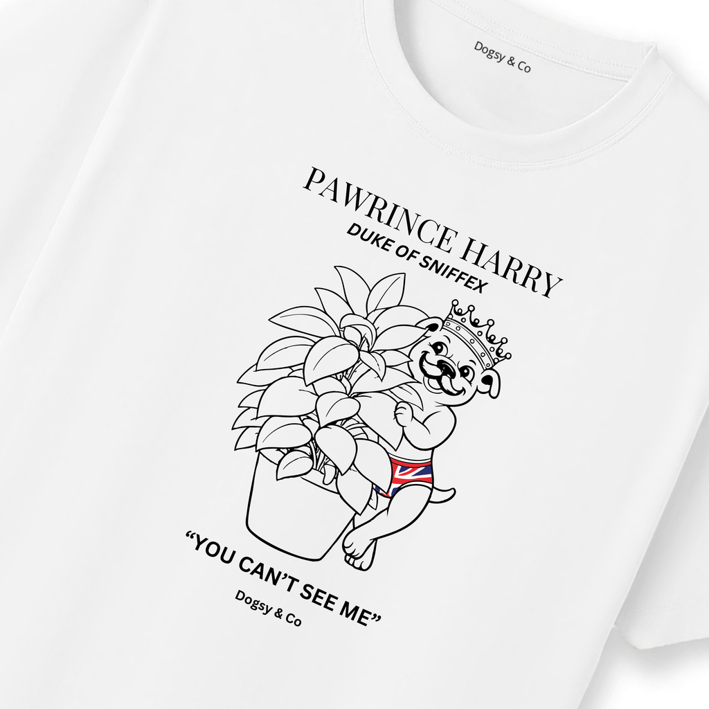 Pawrince Harry: Duke of Sniffex Tee - You Can'T See Me