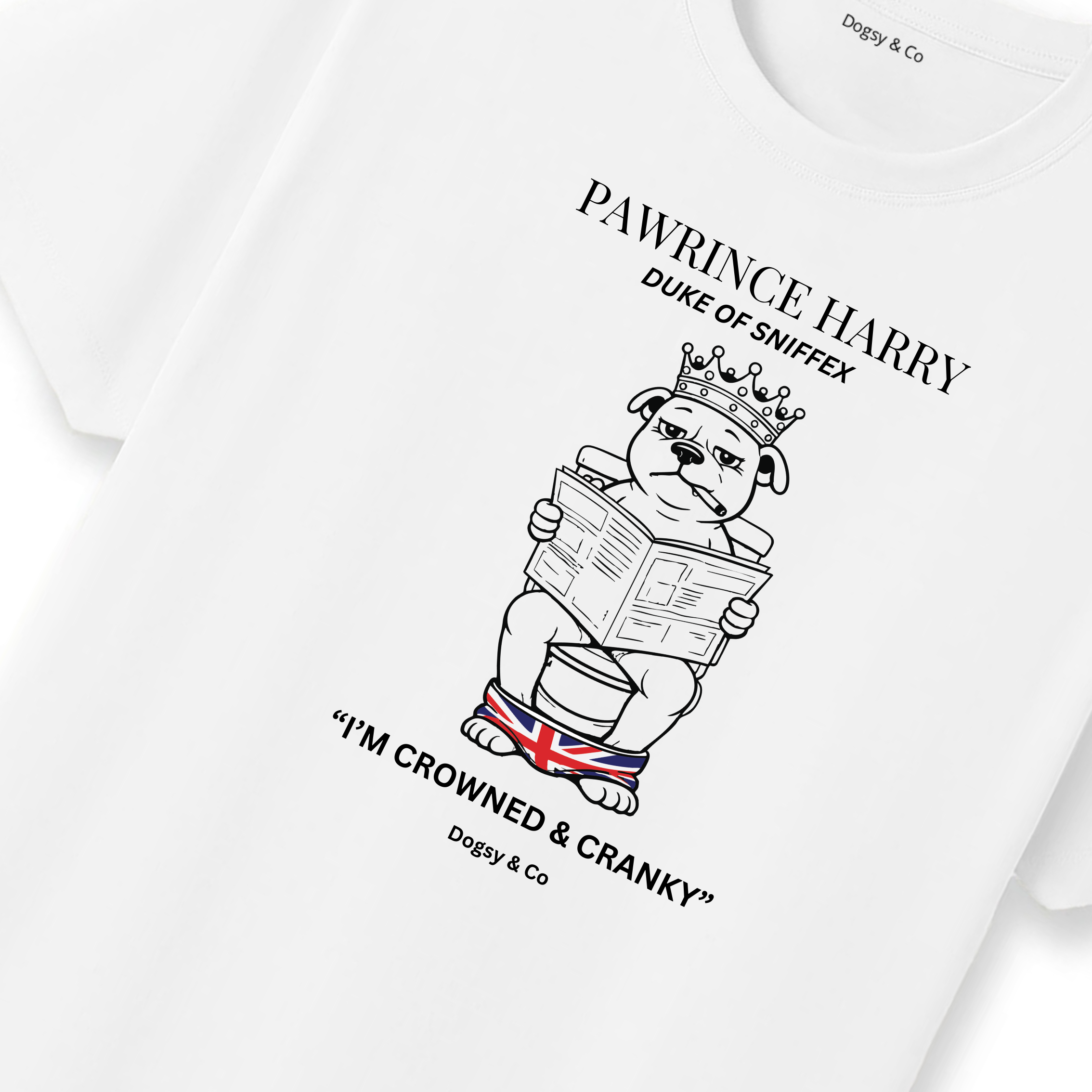 Pawrince Harry: Duke of Sniffex Tee - I'M Crowned & Cranky