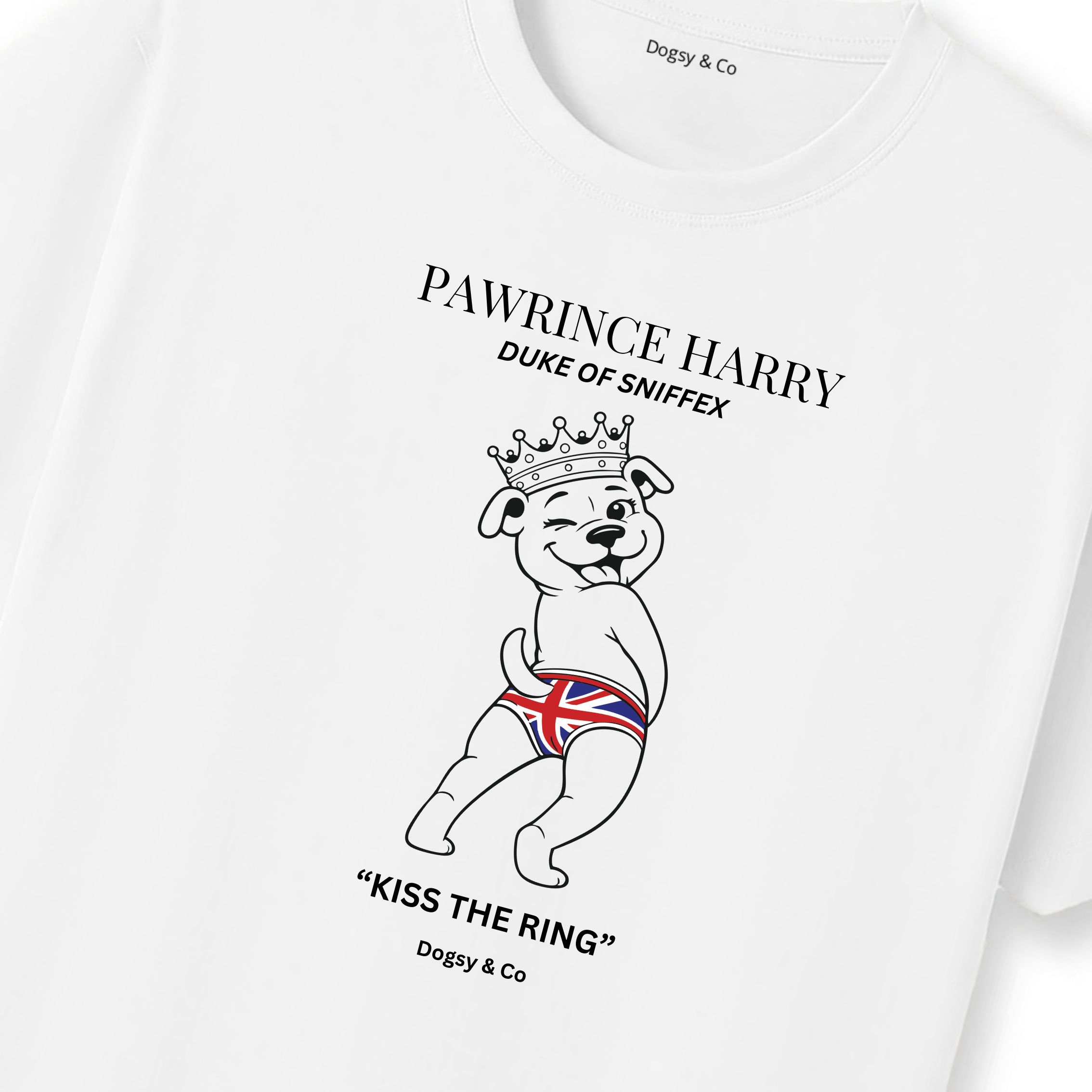 Pawrince Harry: Duke of Sniffex Tee - Kiss The Ring