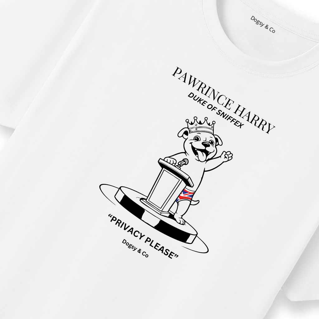Pawrince Harry: Duke of Sniffex Tee - Privacy Please