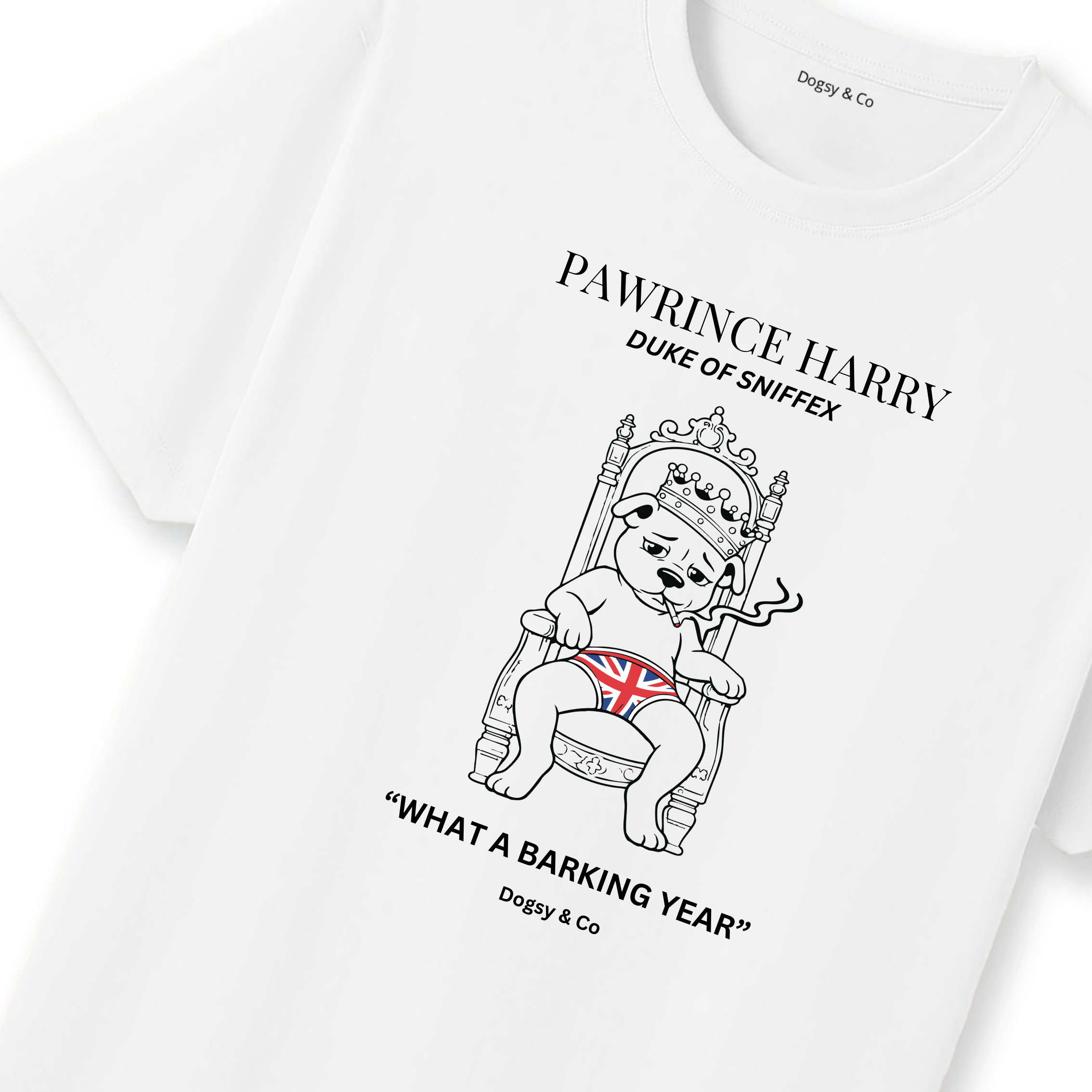 Pawrince Harry: Duke of Sniffex Tee - What A Barking Year