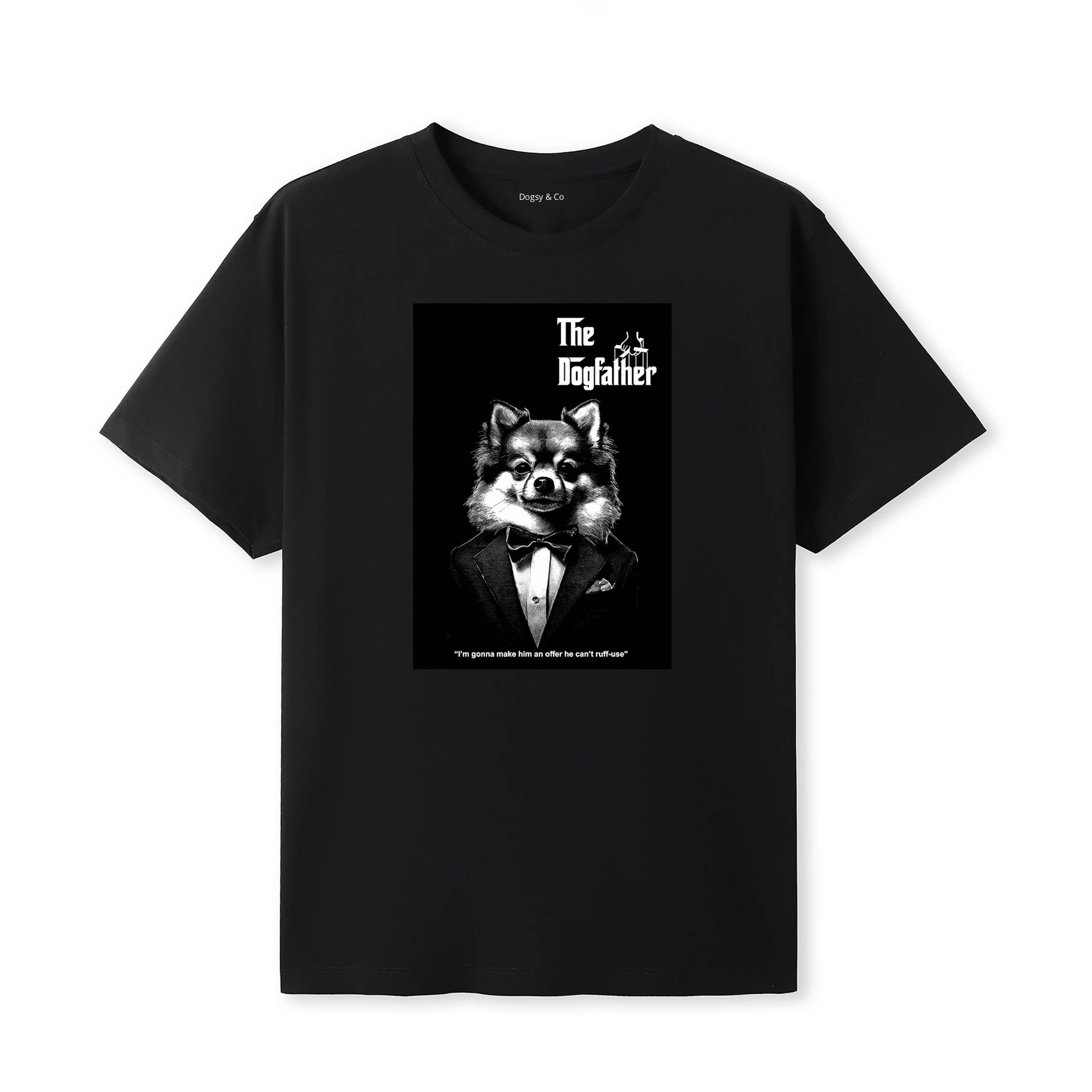 Pomeranian Dogfather T-Shirt Artwork